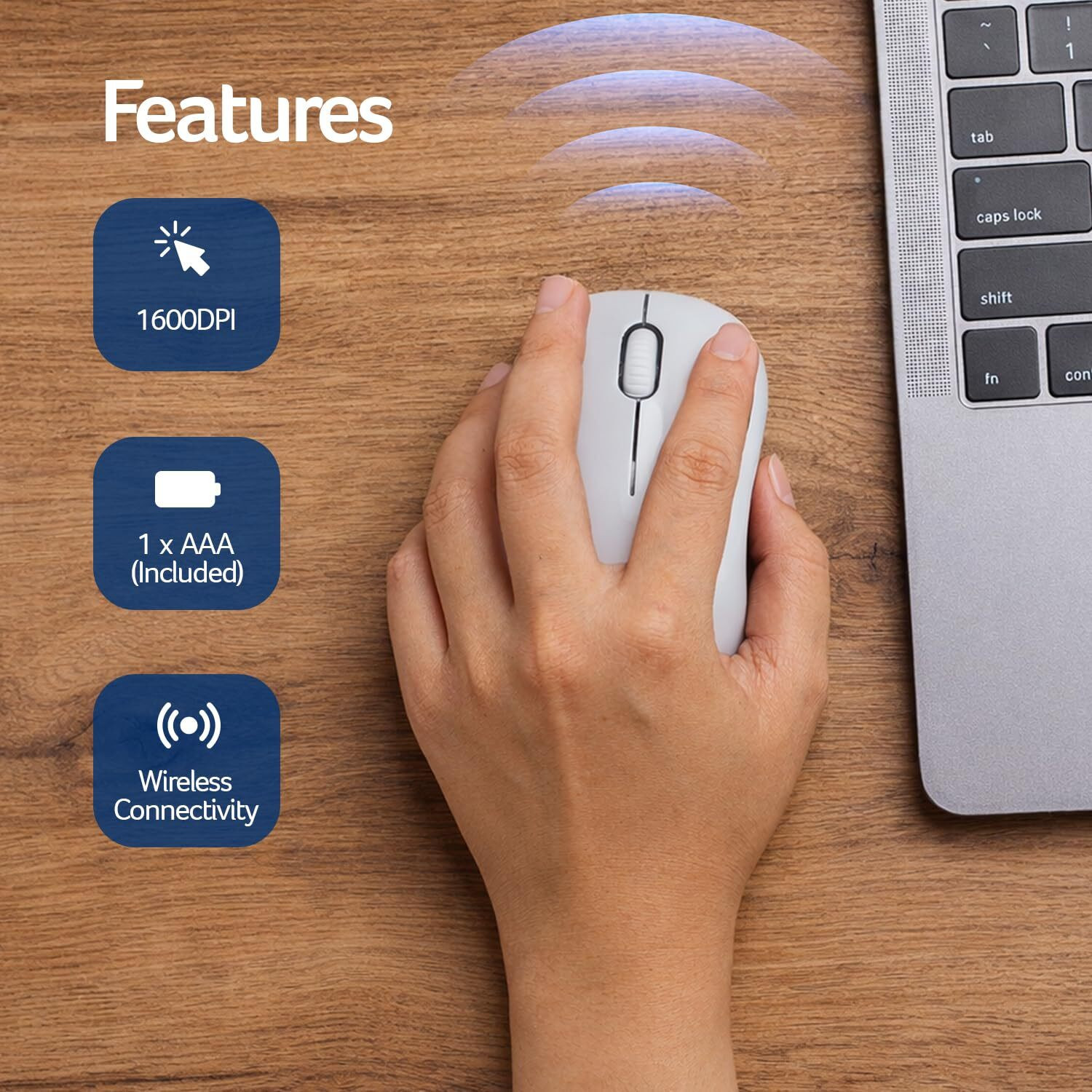Image of Acer PalmEase, Wireless Keyboard & Mouse Combo with Palm Rest Combo Set