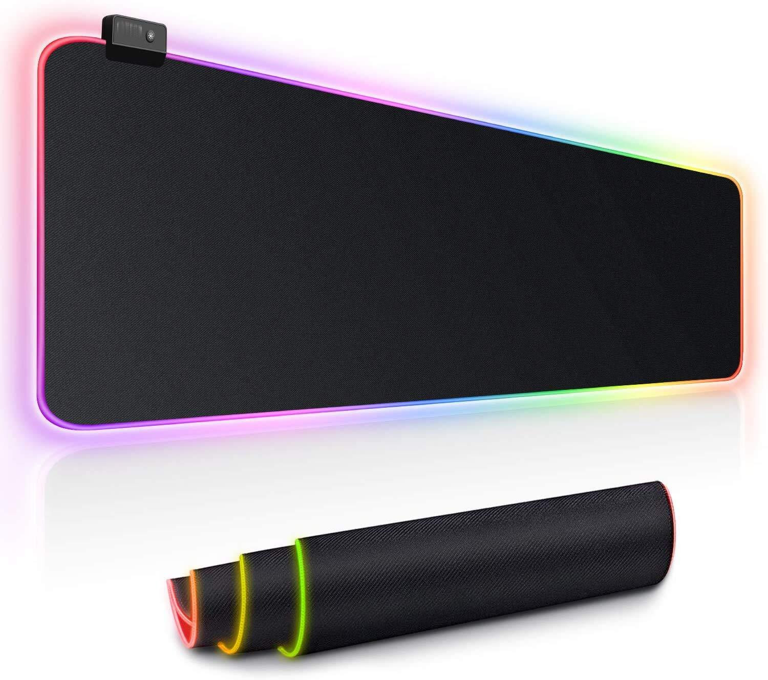 Image of CPEX RGB Gaming Mouse Pad Large Extended Soft LED Mouse Pad with 14 Lighting Modes Non Slip Base Mousepad