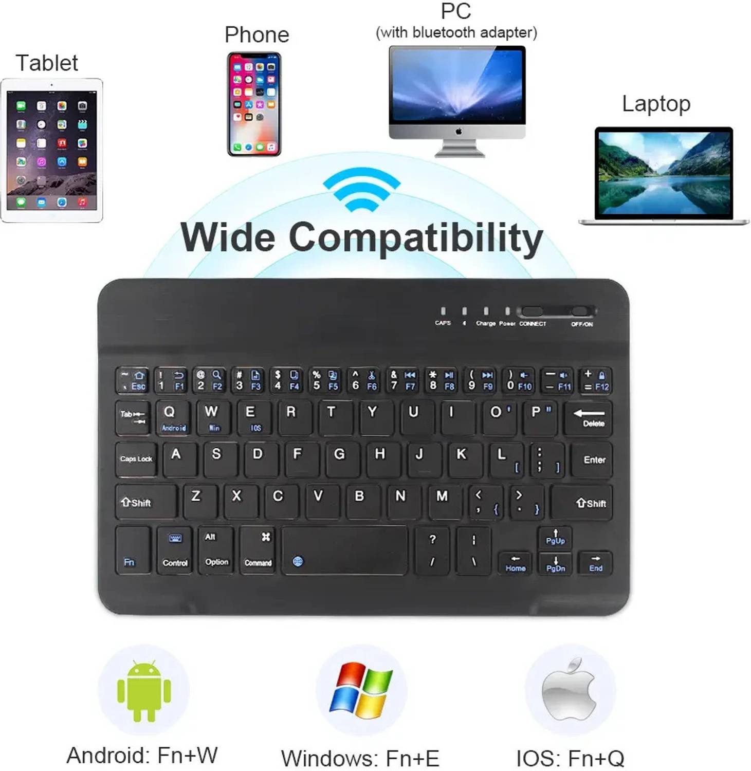 ENTWINO Mini Wireless Keyboard Mouse Combo - Image 2