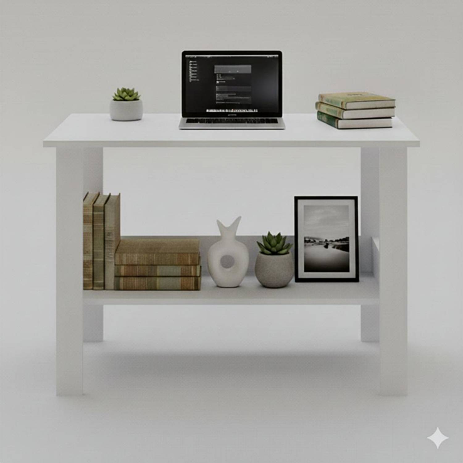 Purple Furniture Modern Engineered Wood Computer Desk - Image 1