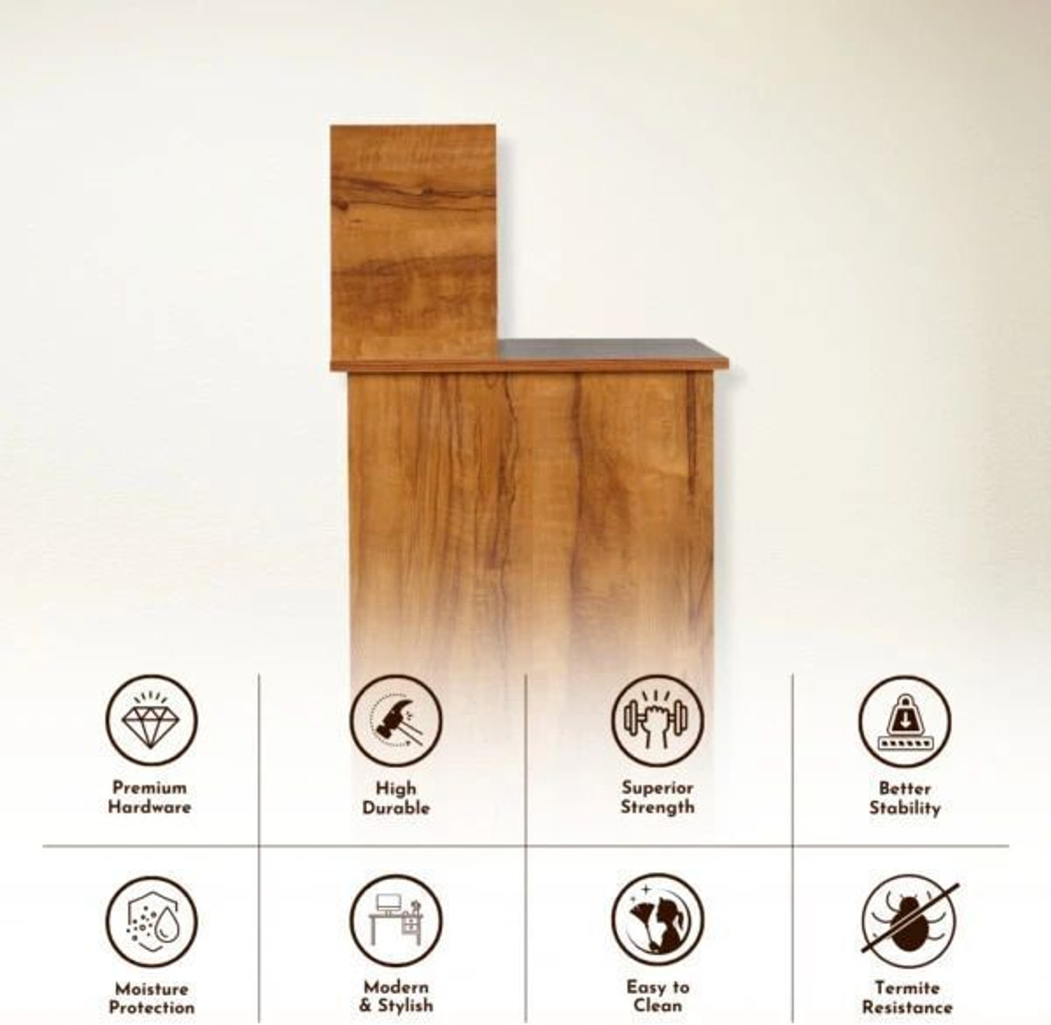 Image of Nityam Interio Premium Quality Computer Table With Drawer for Storage Engineered Wood Computer Desk