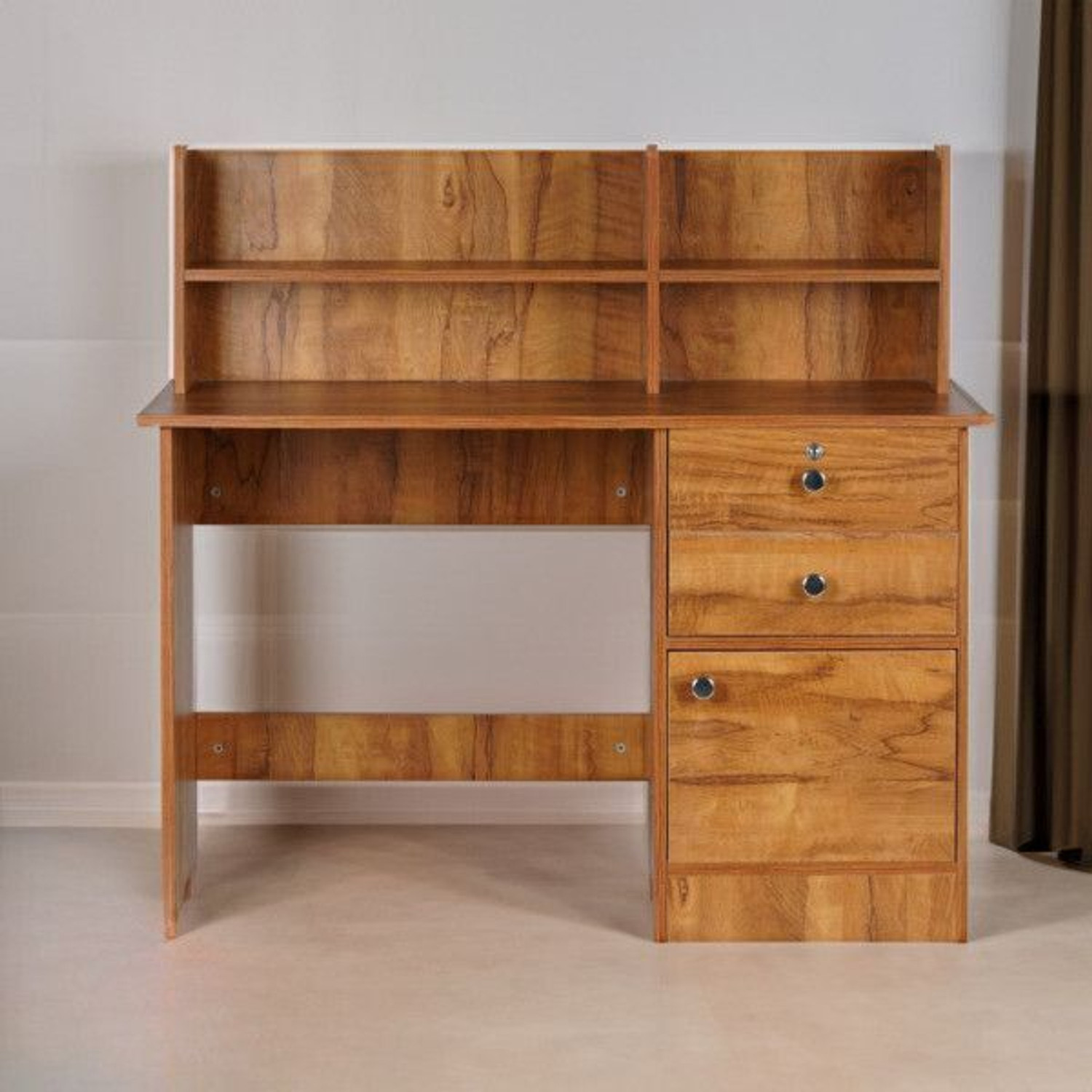 Image of Nityam Interio Premium Quality Computer Table With Drawer for Storage Engineered Wood Computer Desk