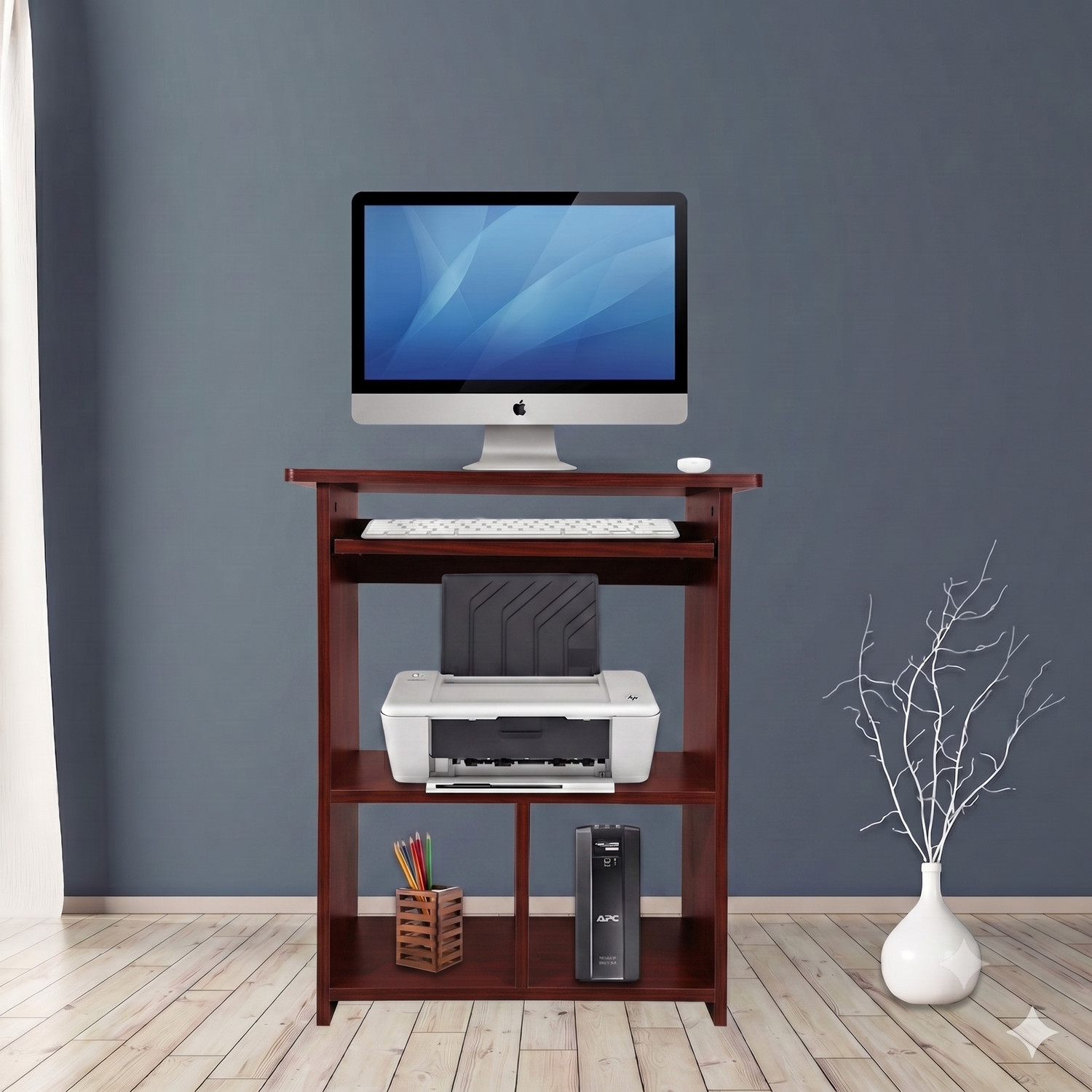 Image of Purple Furniture Engineered Wood Computer Desk