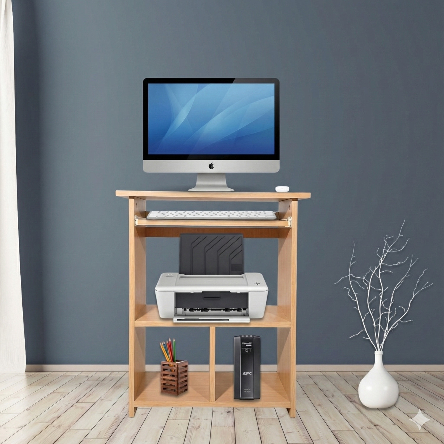 Image of Purple Furniture Engineered Wood Computer Desk