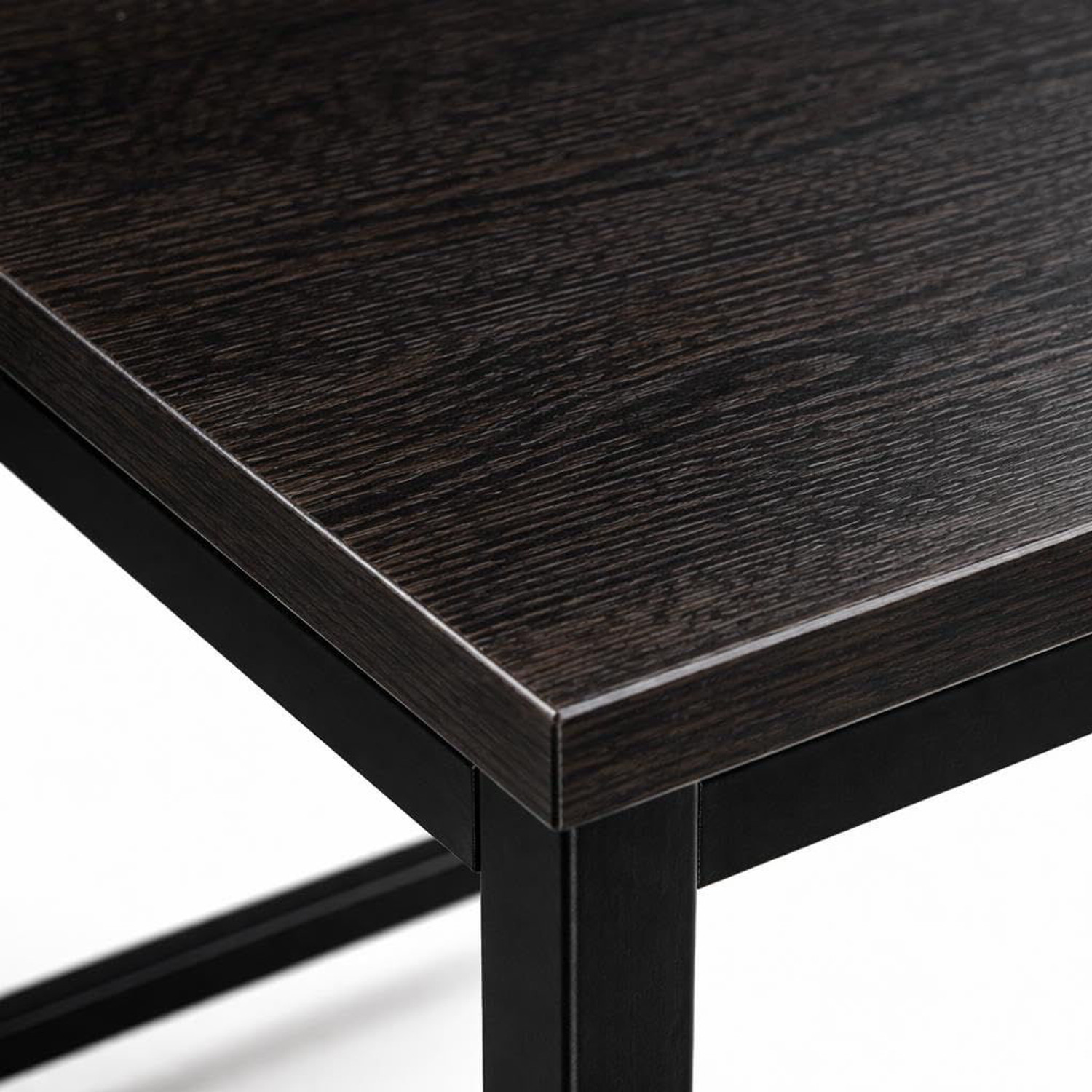Image of Dumos Computer Desk with Metal Frame | Study & Office Table for Home, [Black] Engineered Wood Computer Desk