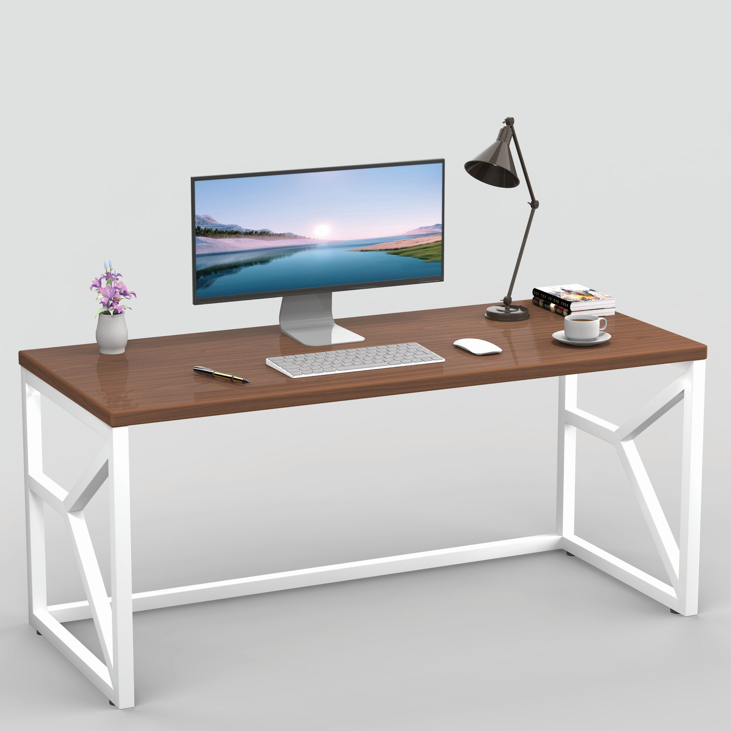 Image of HoneyTouch Engineered Wood Computer Desk