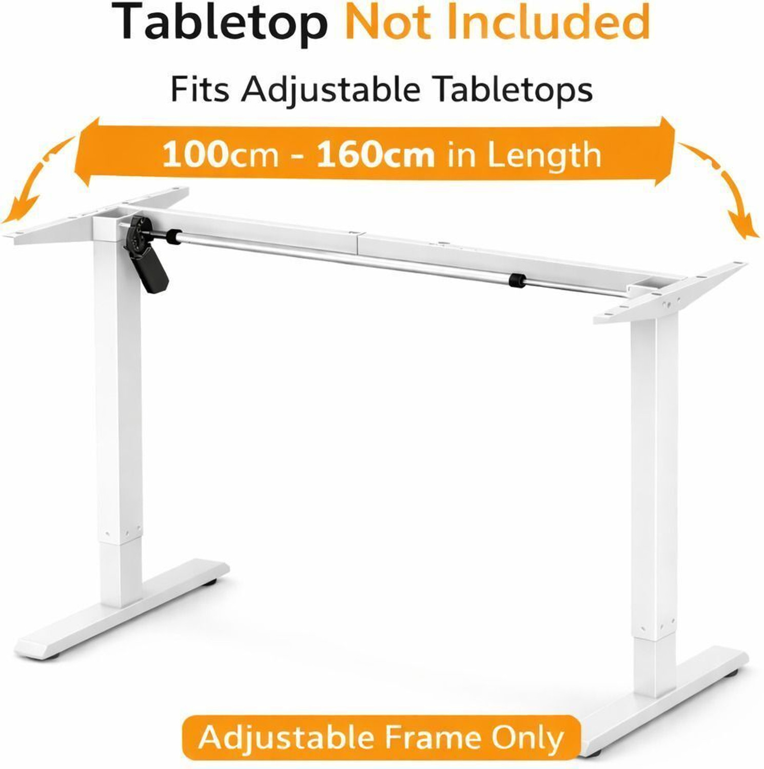 Image of Hepox Studio Electric height adjustable desk frame Only Metal Computer Desk
