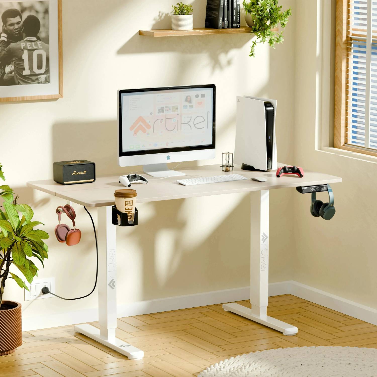 Artikel Artidesk Eco Electric Height Adjustable Table for Office Work & Home Engineered Wood Multipurpose Table