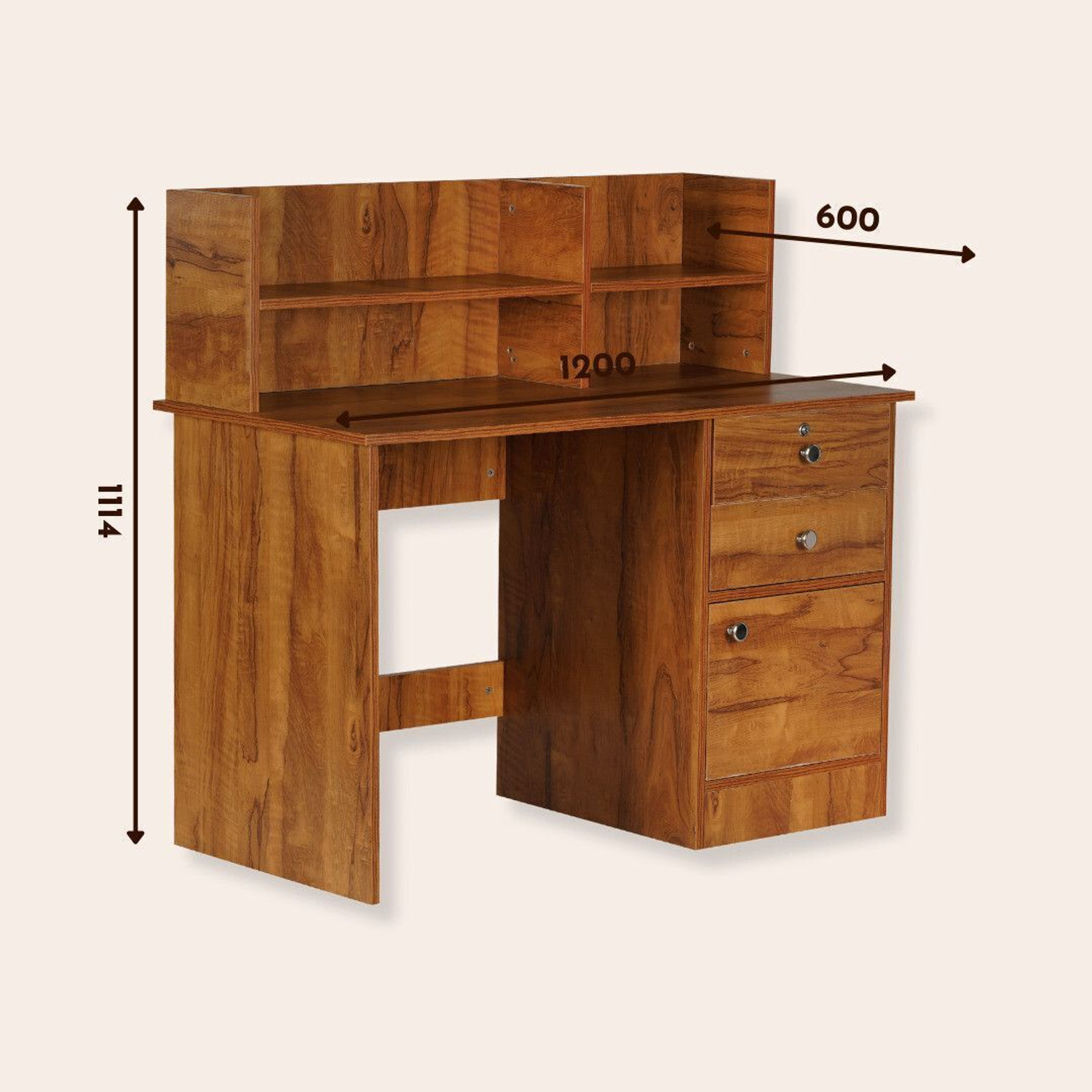 Image of Nityam Interio Premium Quality Computer Table With Drawer for Storage Engineered Wood Computer Desk