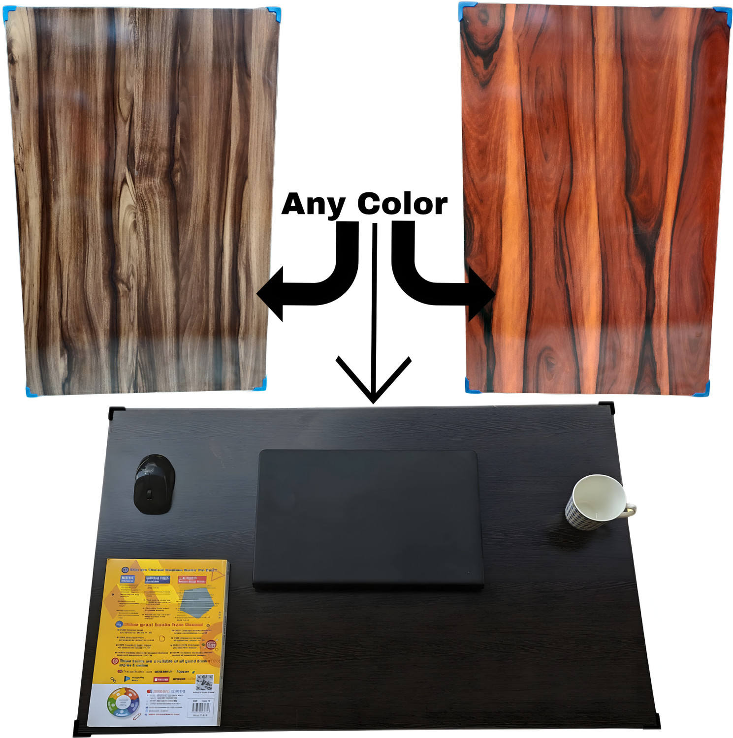 Image of Guruji Traders Foldable Study Table | Computer Table | Laptop Desk | Big Dekstop Table Engineered Wood Computer Desk