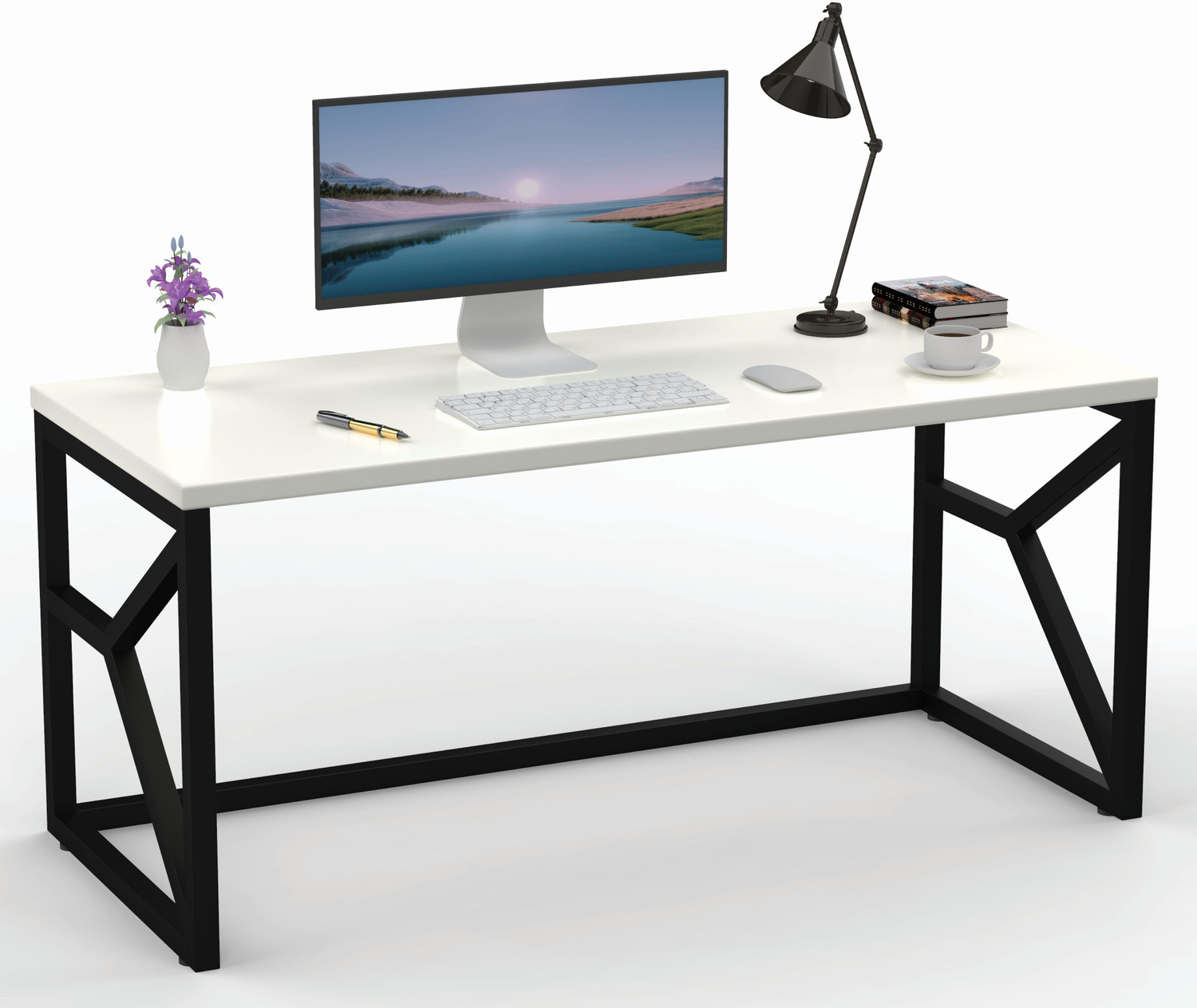 Image of HoneyTouch Engineered Wood Computer Desk