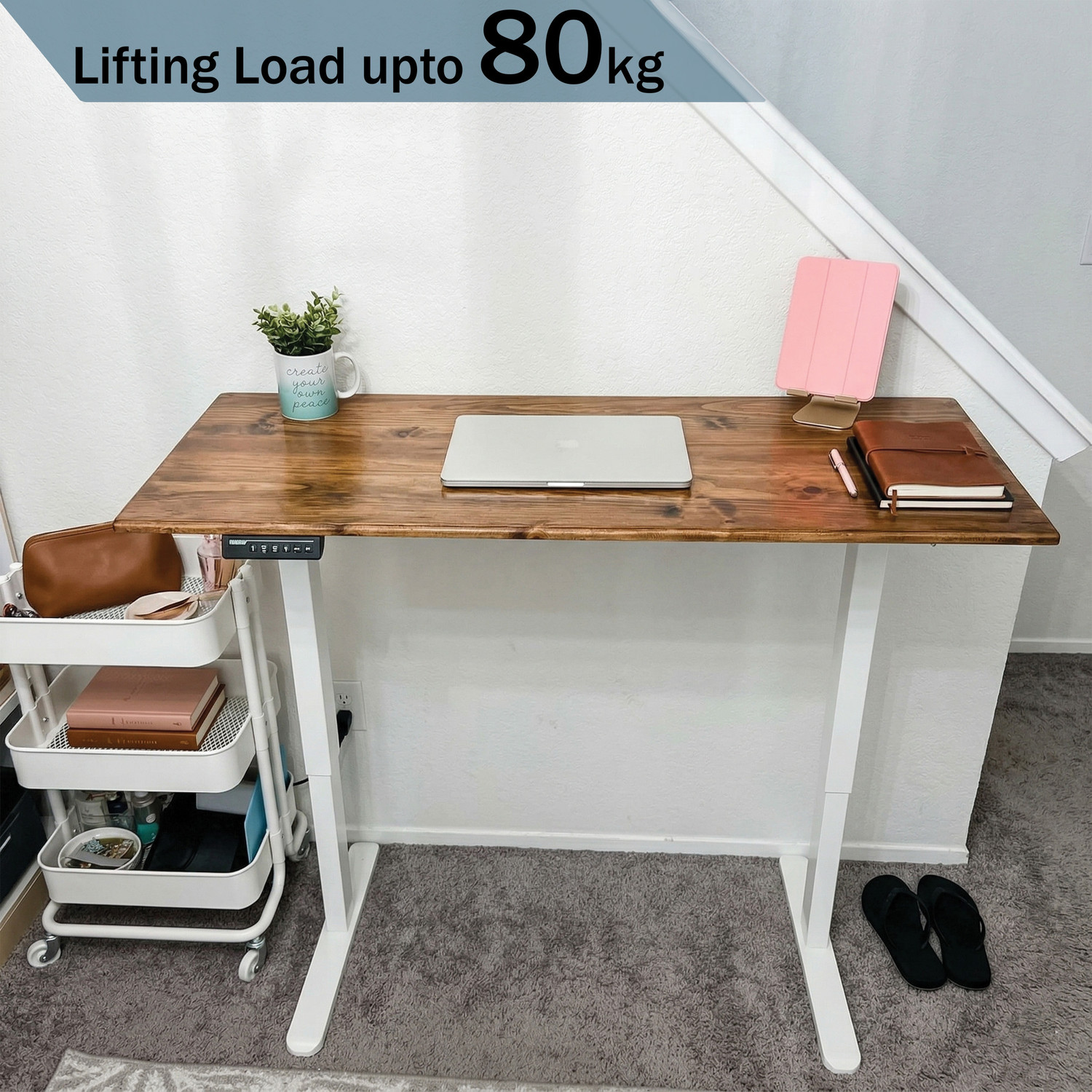 Image of Hepox Studio Electric height adjustable desk frame Only Metal Computer Desk