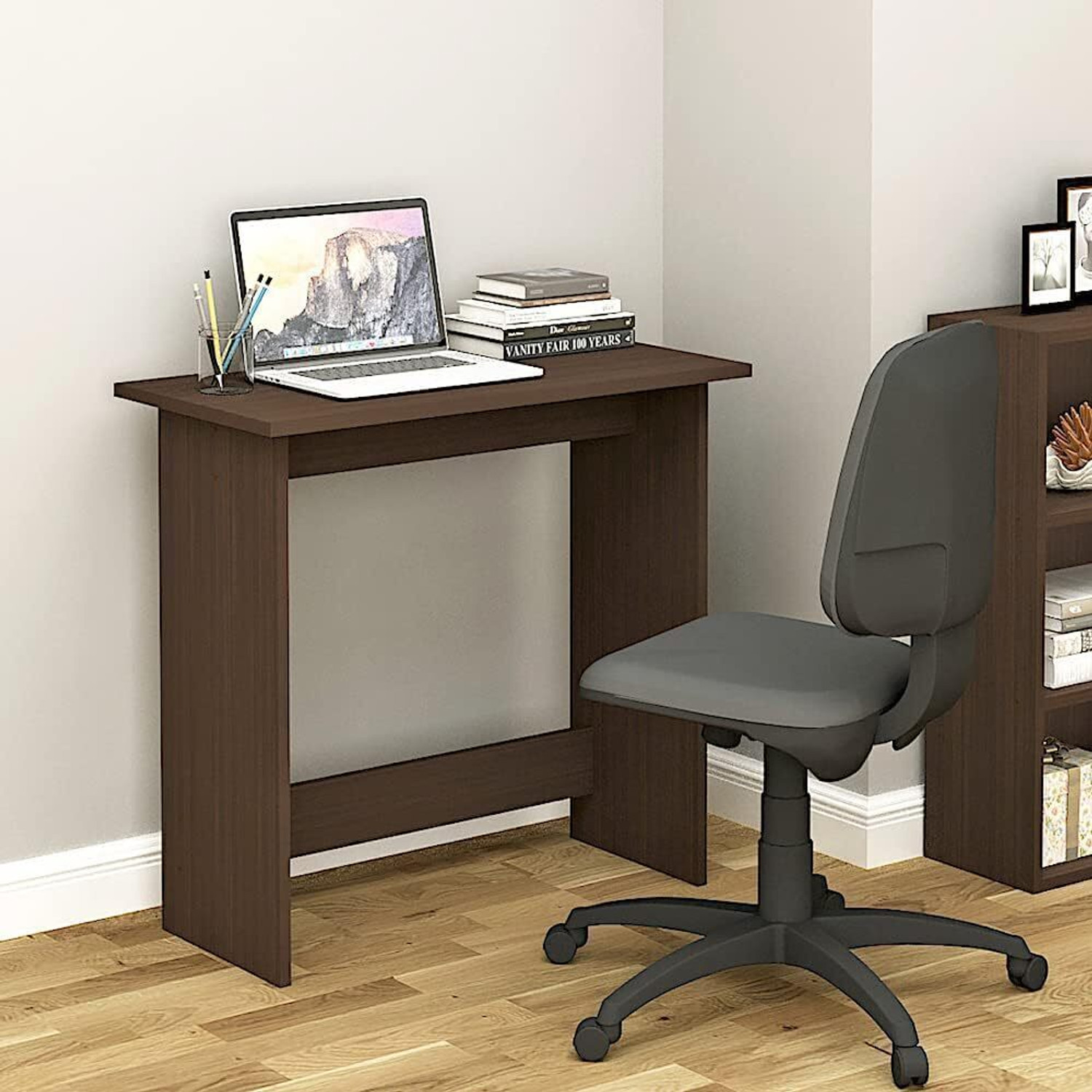 Image of KVS Furniture Furniture Modern Desk Work from Home Table, Home Office Computer Table Engineered Wood Computer Desk