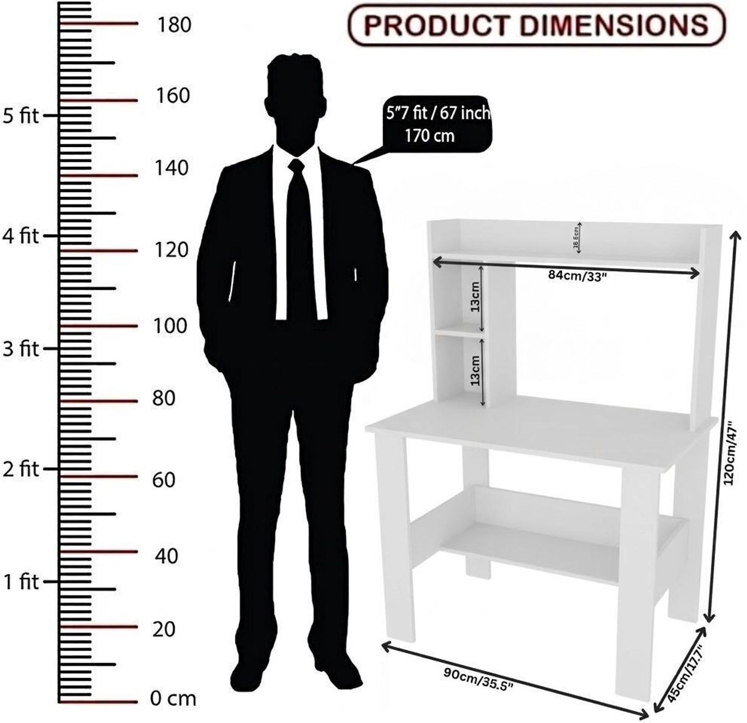 Image of Spyder Home Decore Portable Workstation Computer Desk with Storage, For Office, Home Engineered Wood Computer Desk