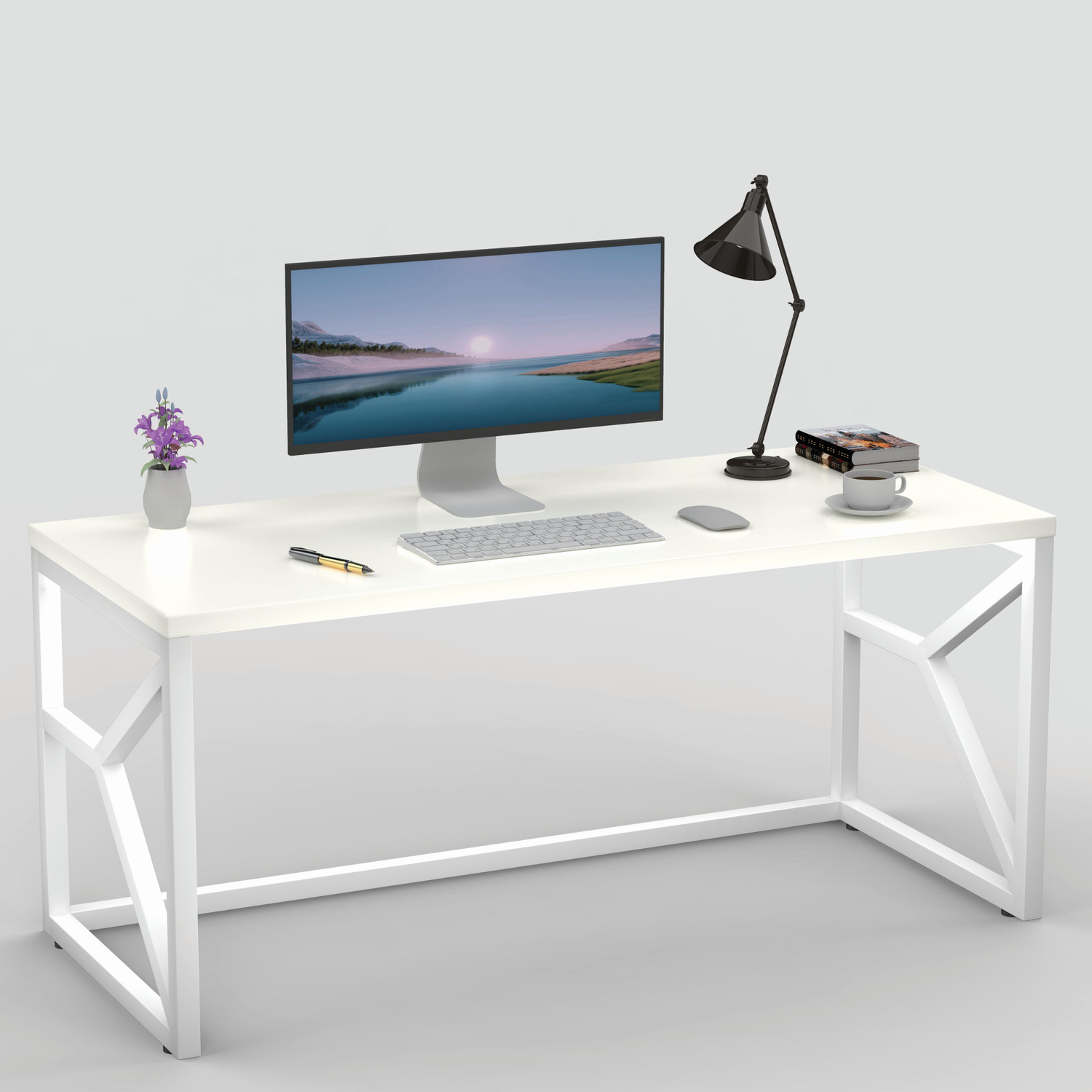 Image of HoneyTouch Engineered Wood Computer Desk