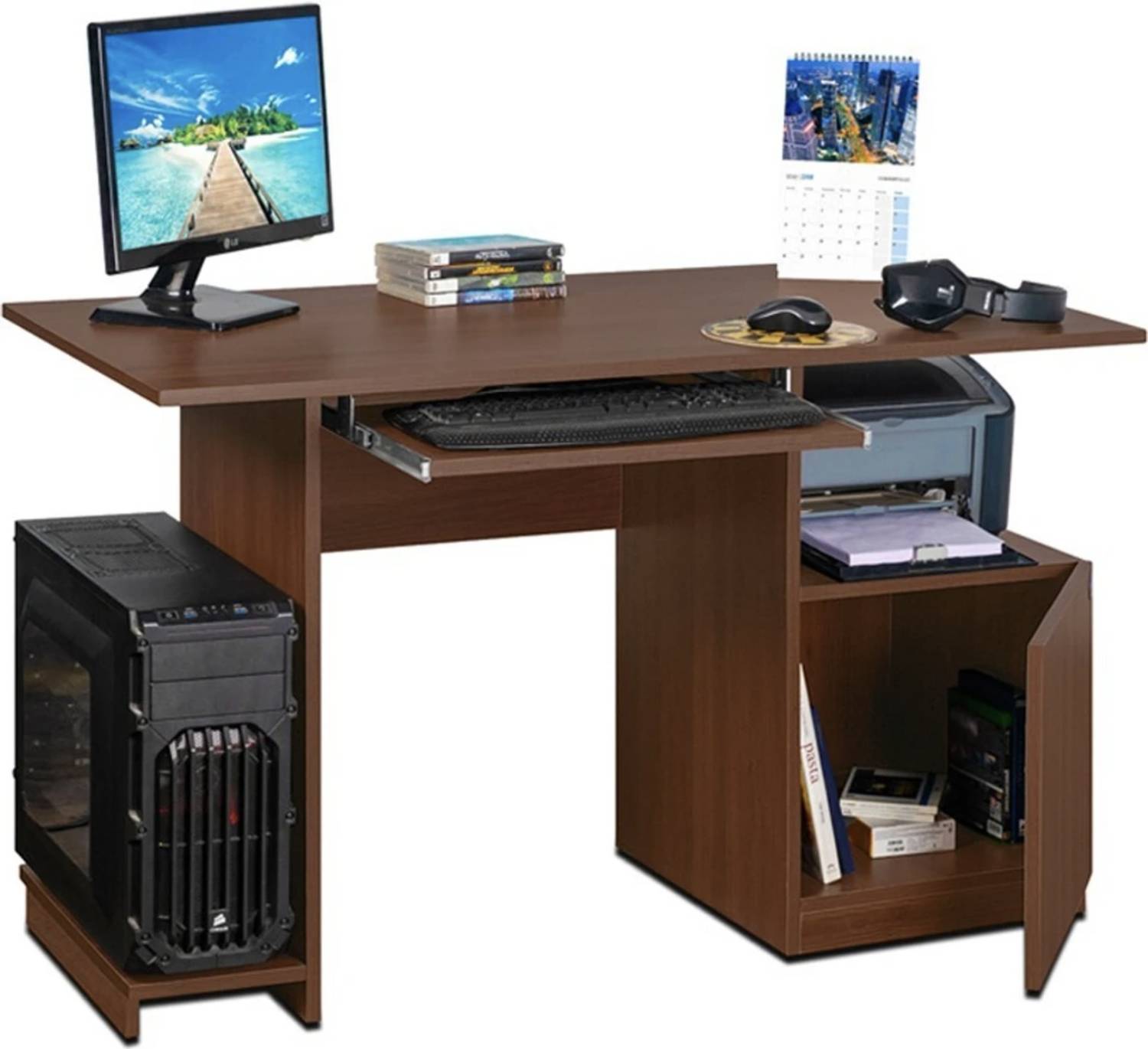 PPJ CRAFT Engineered Wood Computer Desk - Image 1