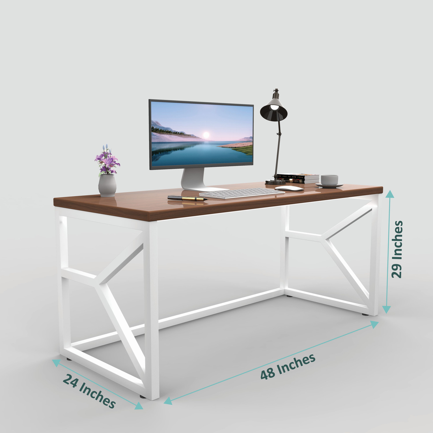 Image of HoneyTouch Engineered Wood Computer Desk
