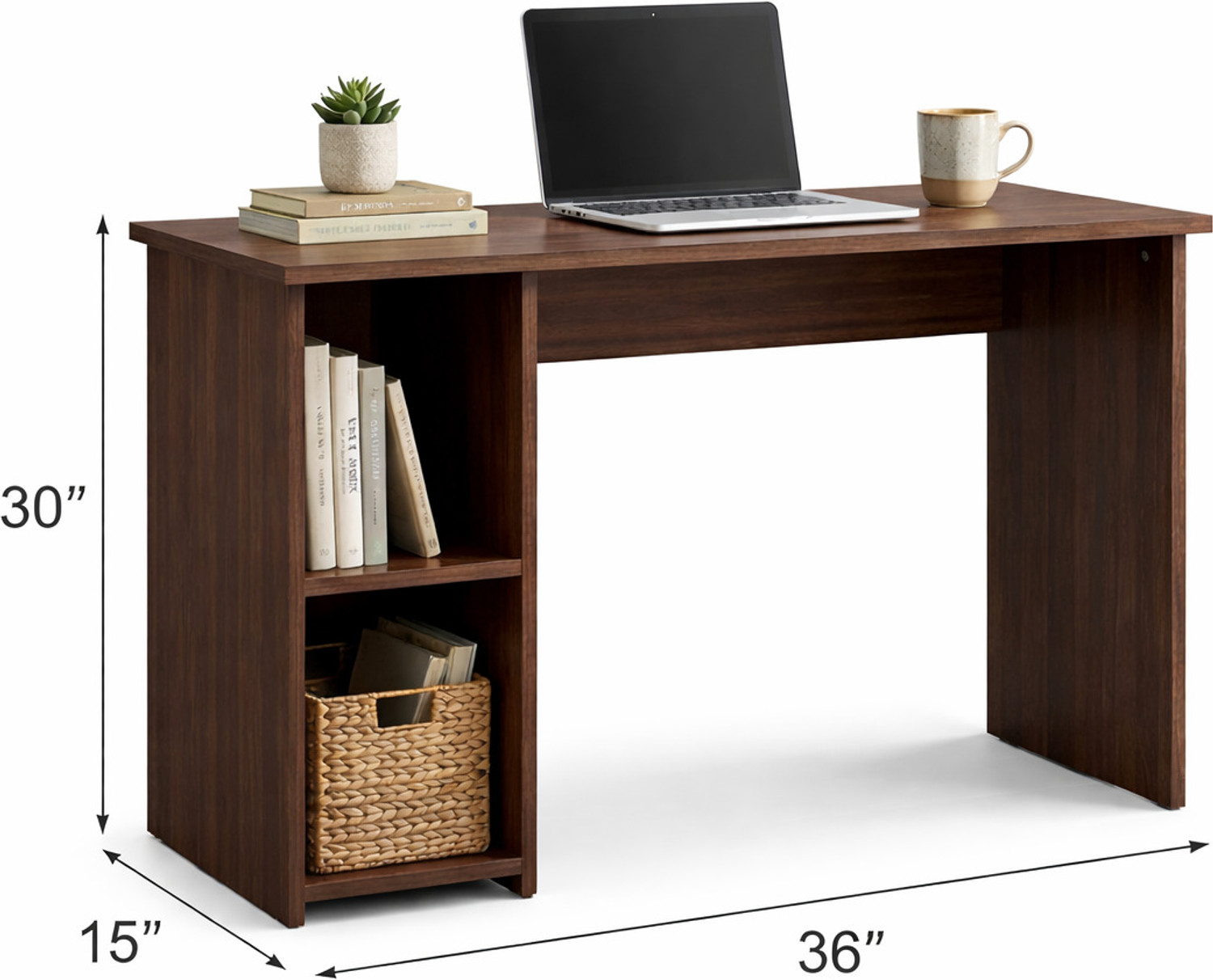 Image of A.D.MODULAR FURNITURE Modern Wooden Computer Desk Solid Wood Computer Desk