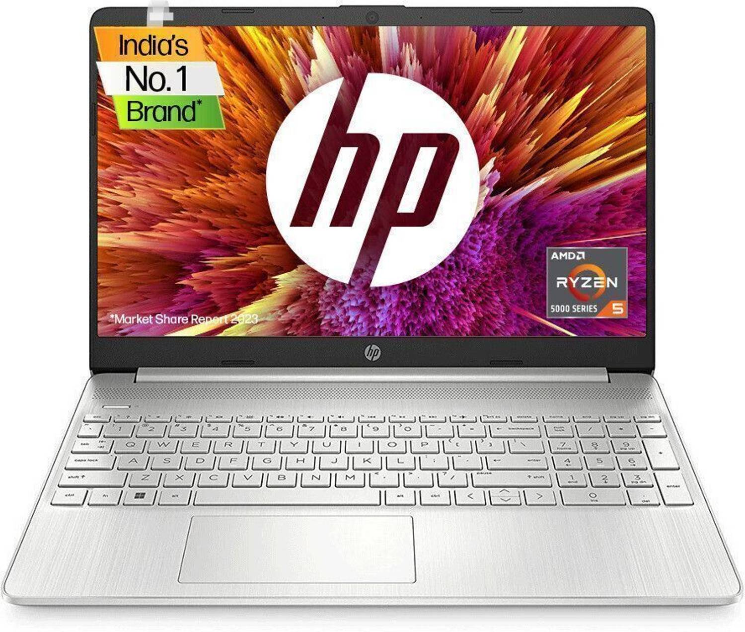 HP Ryzen 5 Hexa Core 5500U - (8 GB/512 GB SSD/Windows 11 Home) 14s-fq1092au Thin and Light Laptop