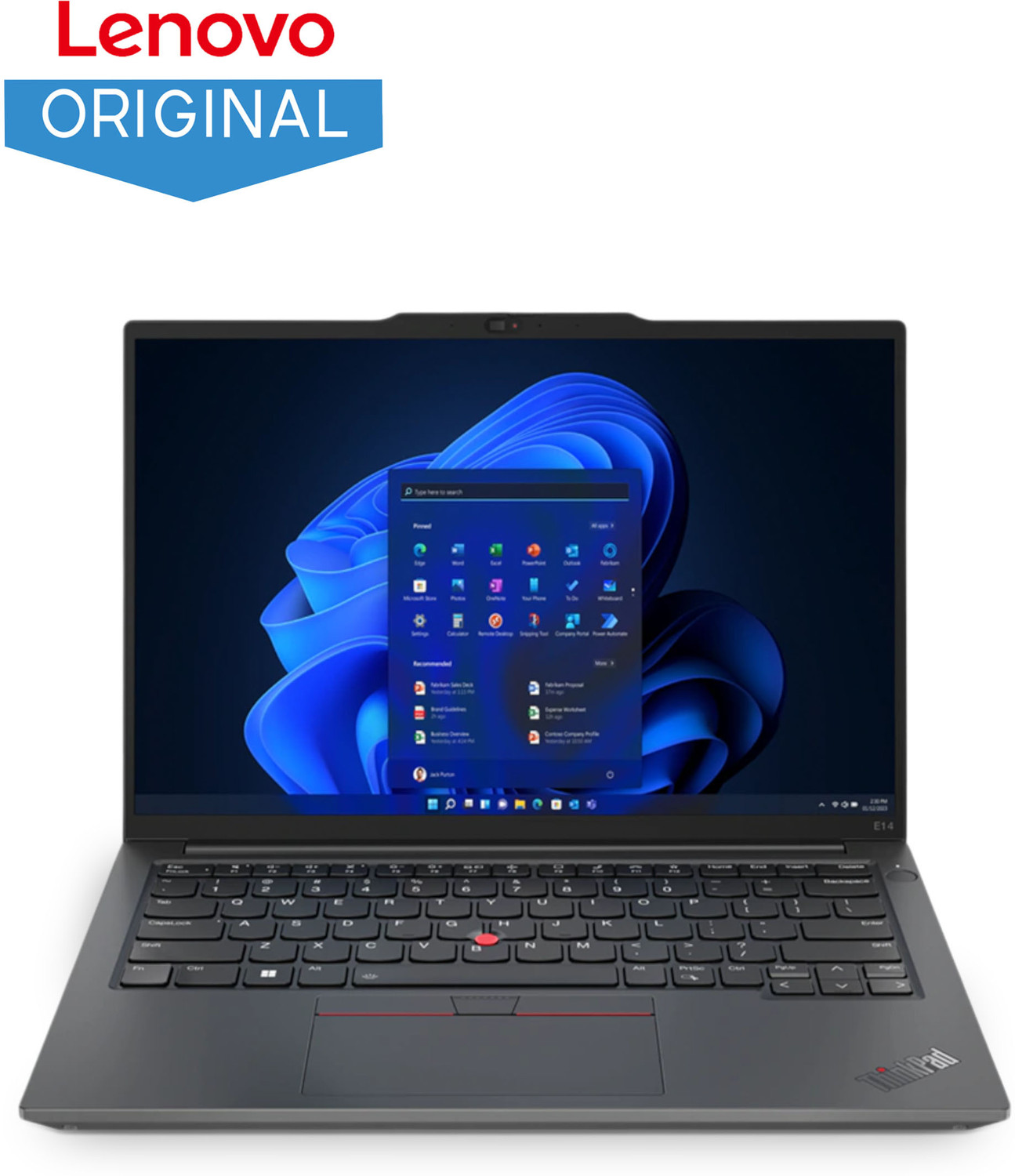 Image of Lenovo ThinkPad E14 AMD Ryzen 5 Hexa Core 7530U - (8 GB /512 GB SSD /Windows 11 Home) TP E14 Gen 5 Thin and Light Laptop