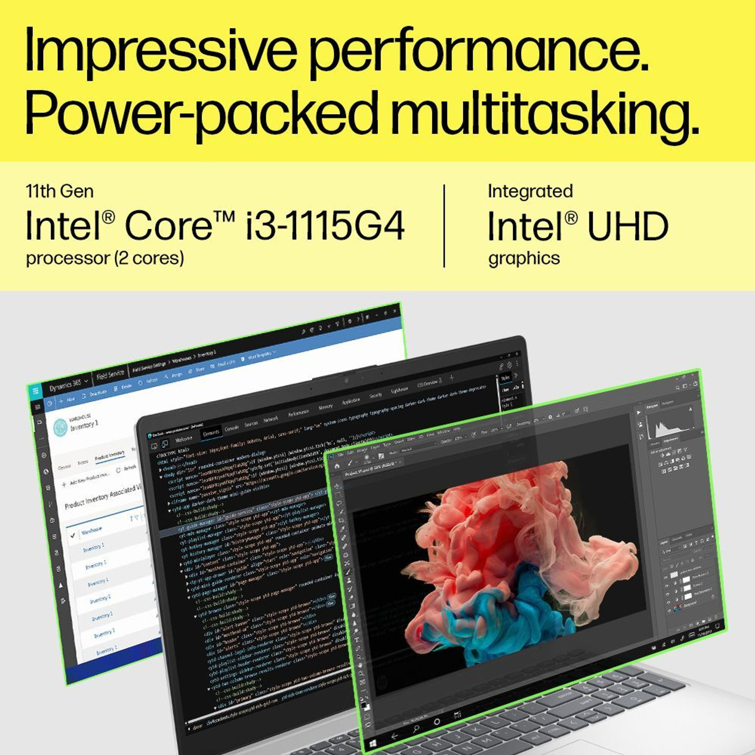 Image of HP 15s Intel Core i3 11th Gen 1115G4 - (8 GB /512 GB SSD /Windows 11 Home) 15s-fq2717TU Thin and Light Laptop