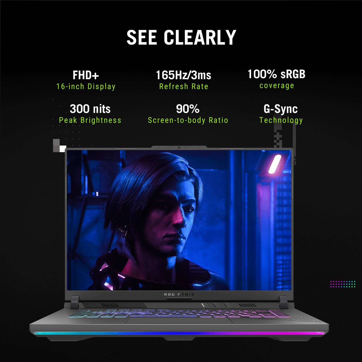 ASUS ROG Strix G16 Ryzen 9 8940HX RTX 5050 16GB/1TB - Image 4