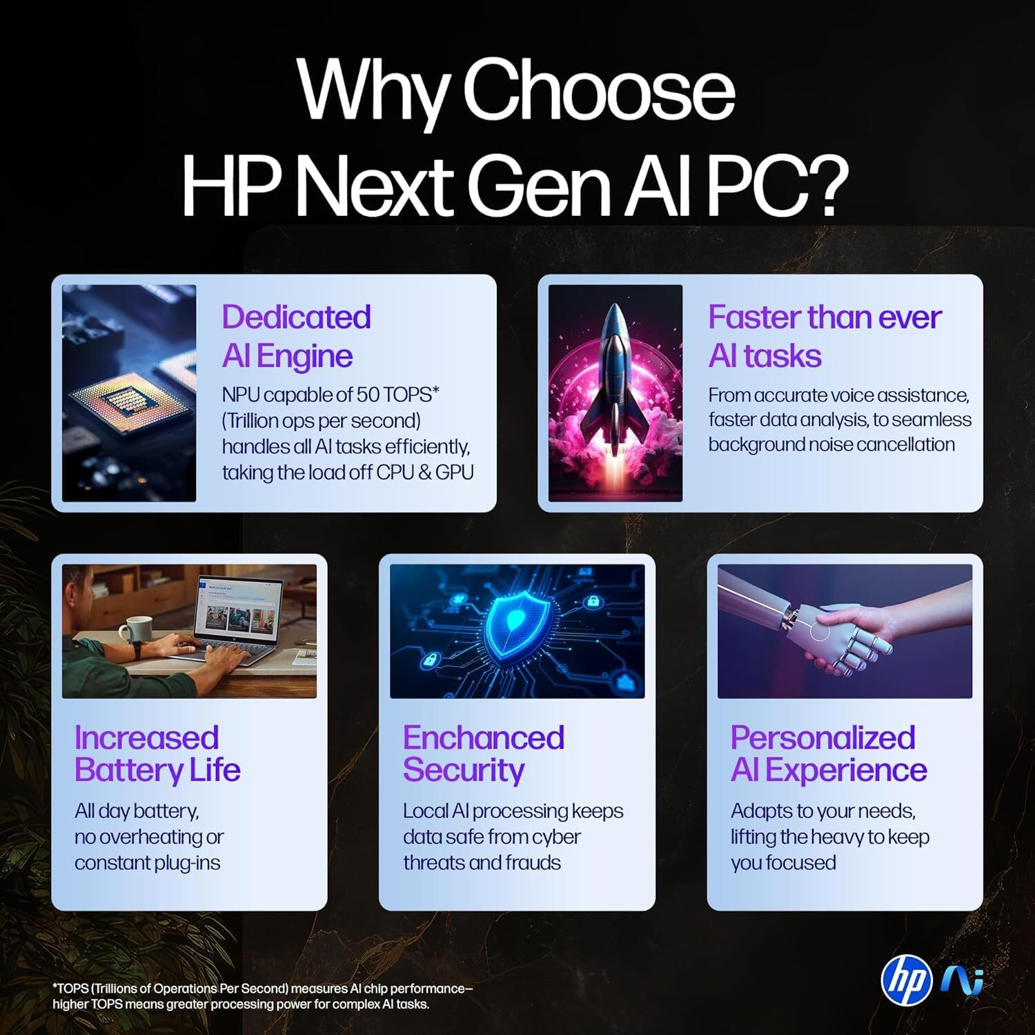 Image of HP AMD Ryzen AI 7 Octa Core Ryzen AI 7 350 - (16 GB /512 GB SSD /Windows 11 Home) ag1048au Laptop