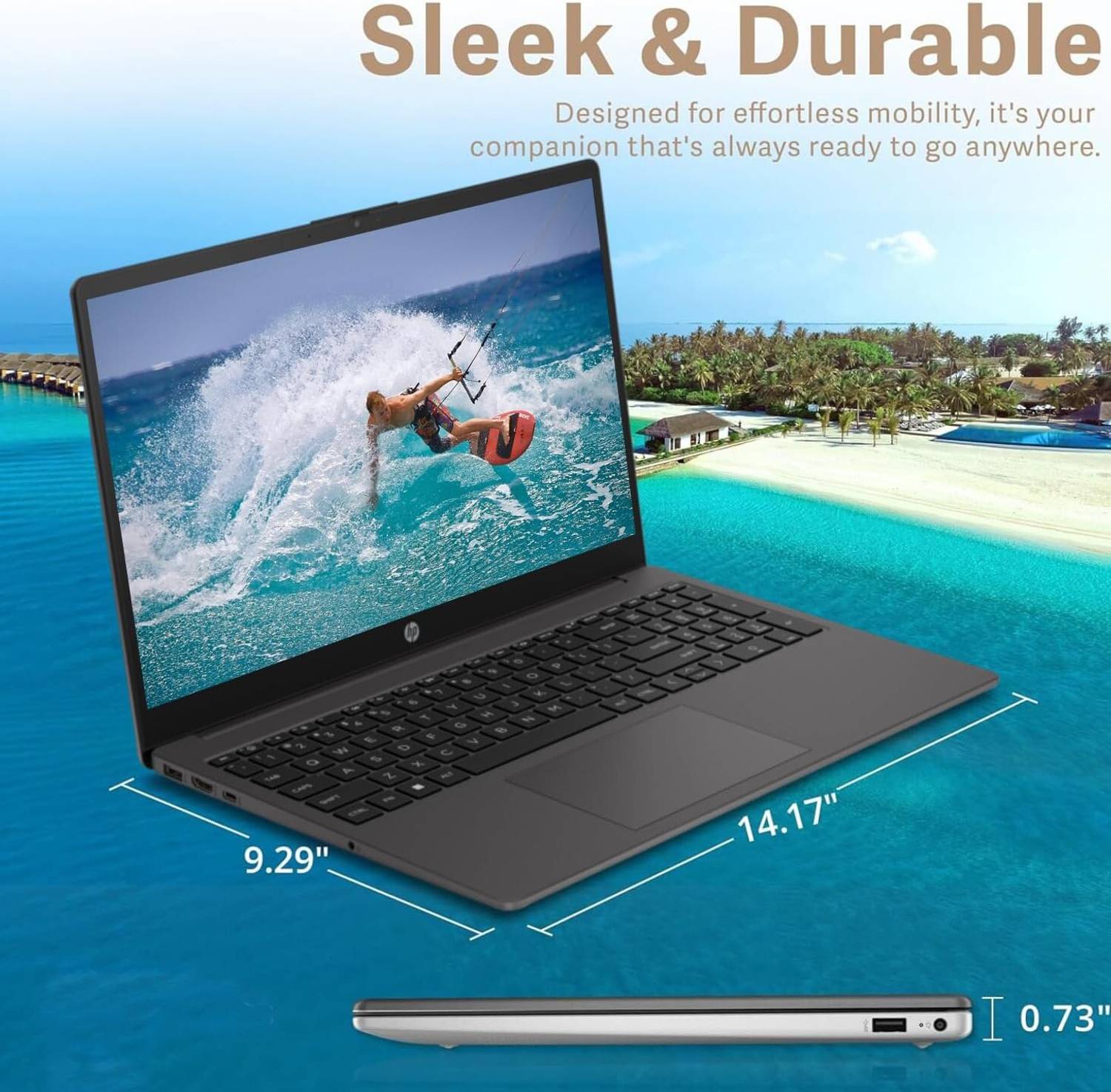 HP 255 G10 AMD Athlon Dual Core 7120U Laptop - Image 2