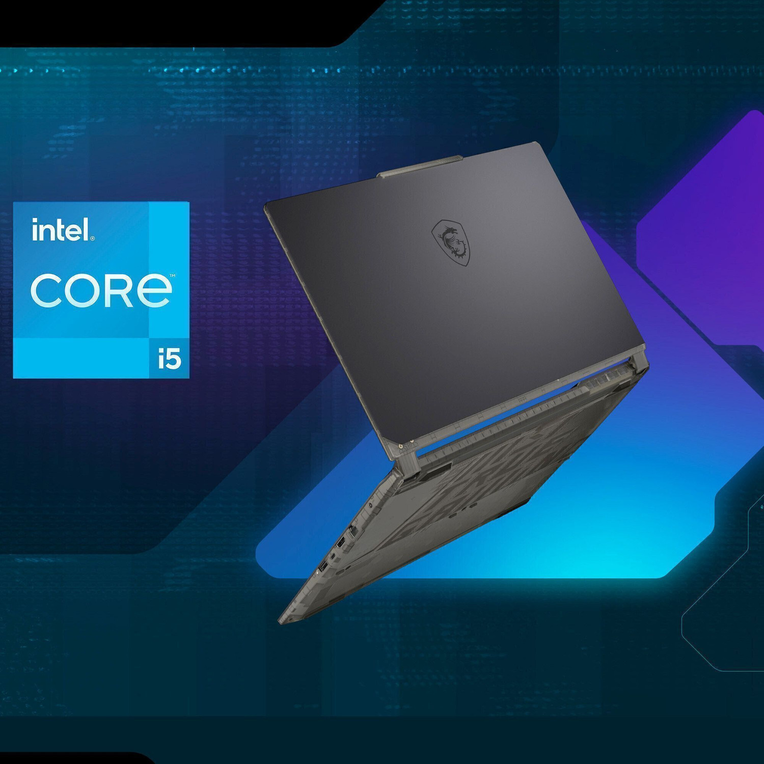 Image of MSI Cyborg 15 Intel Core i5 12th Gen 12450H - (16 GB /512 GB SSD /Windows 11 Home /4 GB Graphics /NVIDIA GeForce RTX 2050 /144 Hz) Cyborg 15 A12UCX-264IN Gaming Laptop