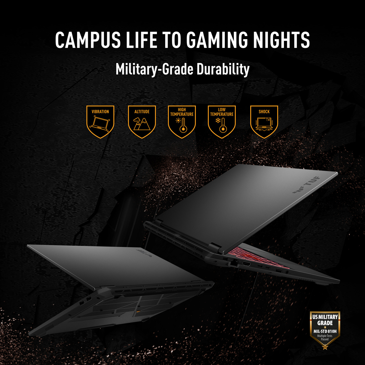Image of ASUS TUF Gaming A16 (2026) AMD Ryzen 7 260 - (16 GB /512 GB SSD /Windows 11 Home /8 GB Graphics /NVIDIA GeForce RTX 5050 /144 Hz) FA608UHI-TU238WS Gaming Laptop