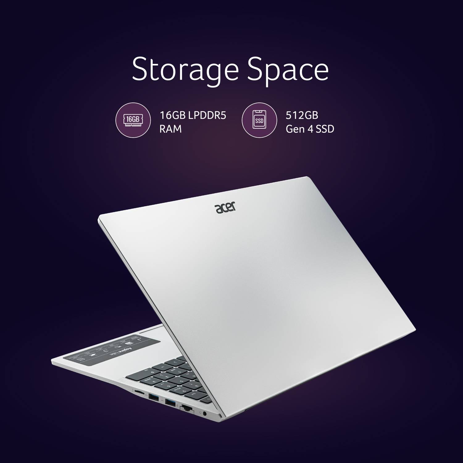 Acer Aspire 12450H 16GB 512GB SSD Laptop - Image 5