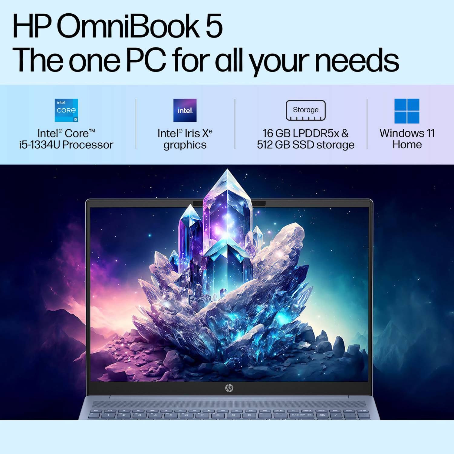 HP OmniBook 5 Intel Core i5 13th Gen 1334U 16GB 512GB SSD - Image 4