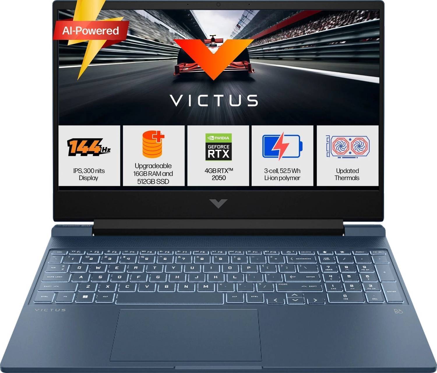 HP Victus AI 31 TOPS AMD Ryzen 5 Hexa Core 8645HS - (16 GB/512 GB