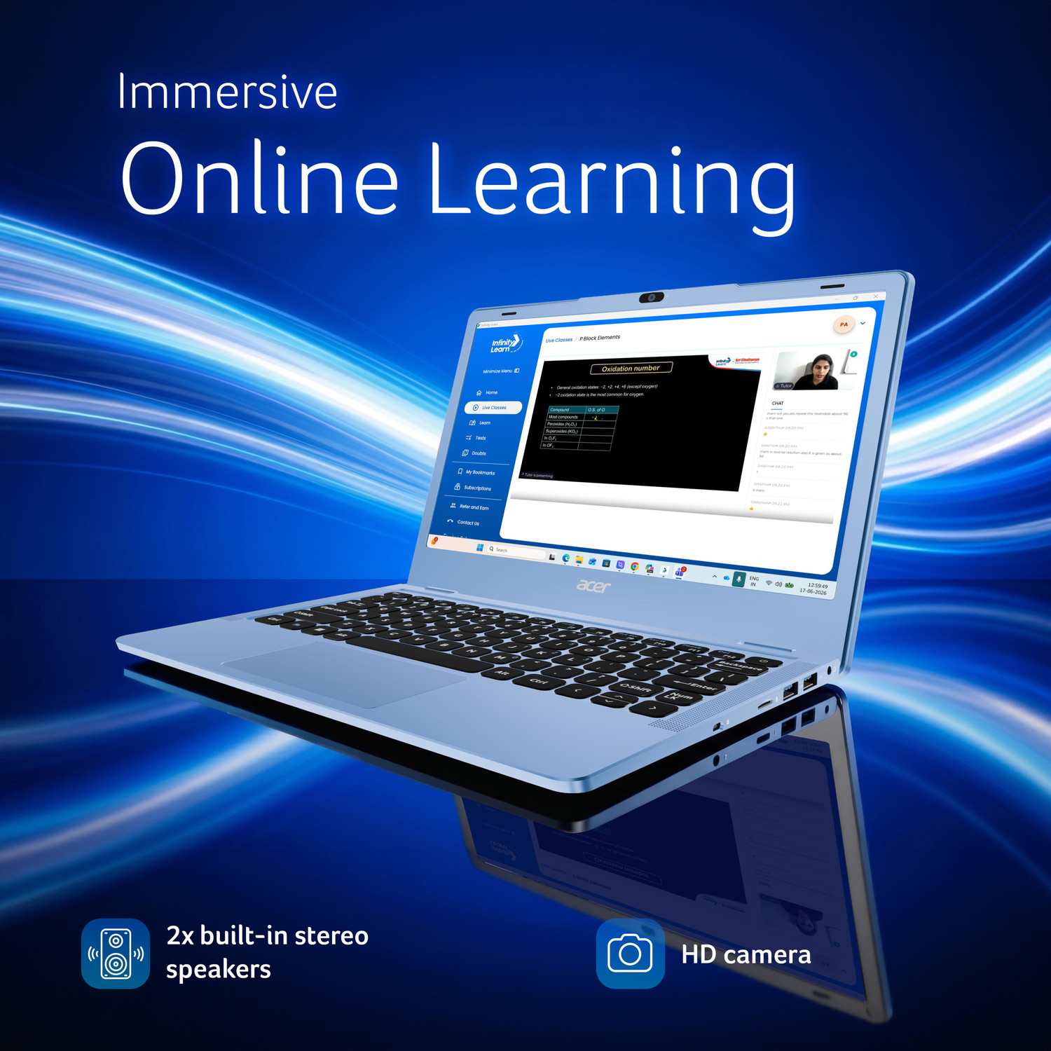 Image of Acer Aspire with Infinity Learn Neet Pro Course Intel Celeron Dual Core N4500 - (8 GB /128 GB SSD /Windows 11 Home) A311-45 Notebook