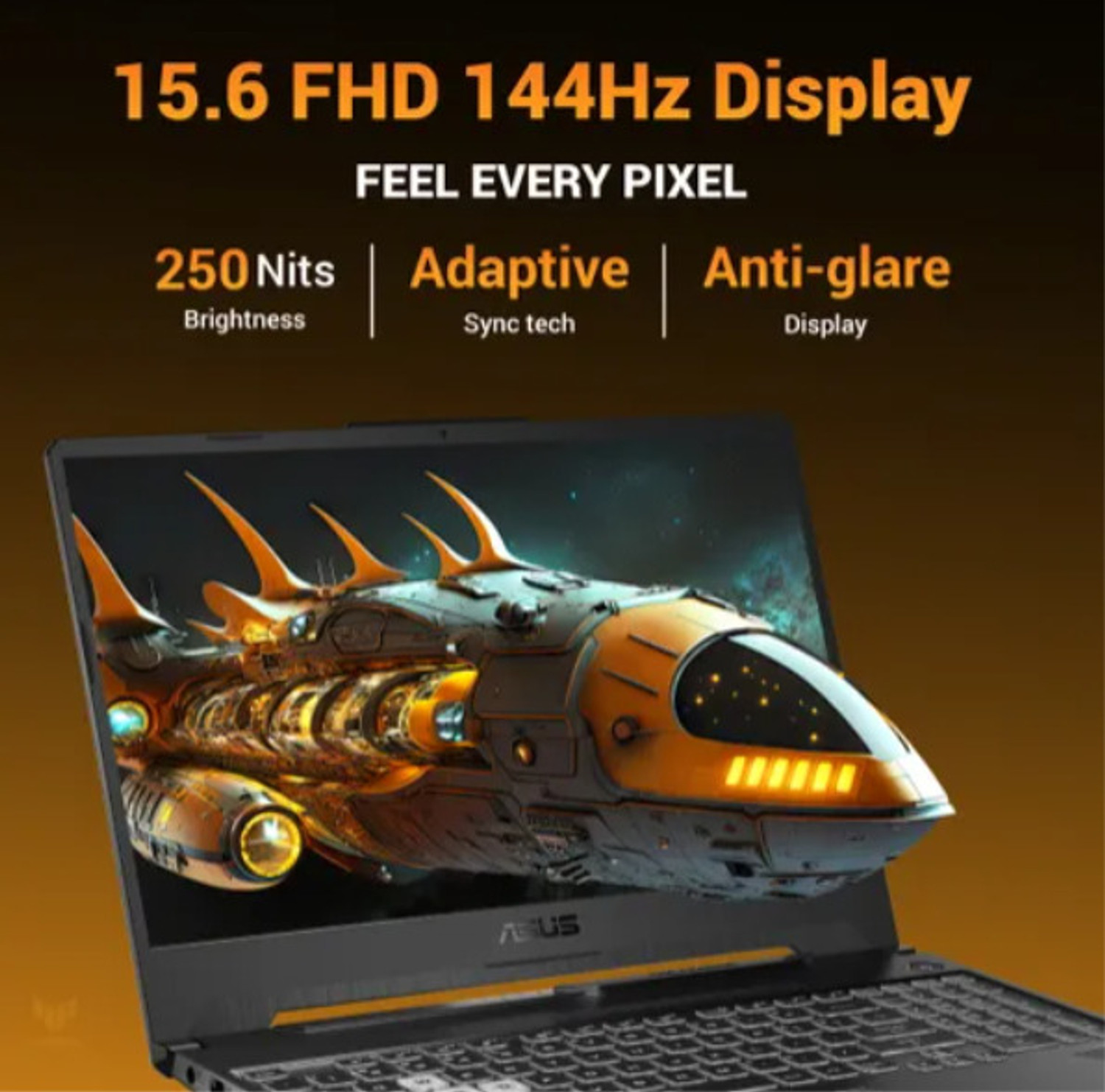 Image of ASUS TUF Gaming A15 AMD Ryzen 7 Hexa Core - (16 GB /512 GB SSD /Windows 11 Home /4 GB Graphics /NVIDIA GeForce RTX 3050 /144 Hz) FA506NCG-HN199W Gaming Laptop