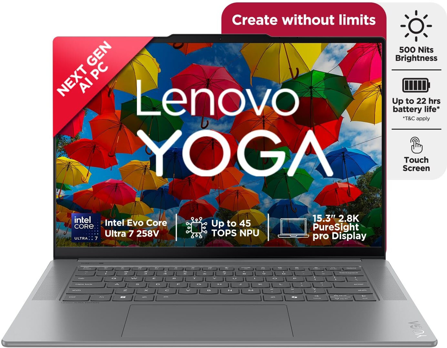 Image of Lenovo Intel Core Ultra 7 14th Gen - (32 GB /1 TB SSD /Windows 11 Home) 15ILL9 Laptop
