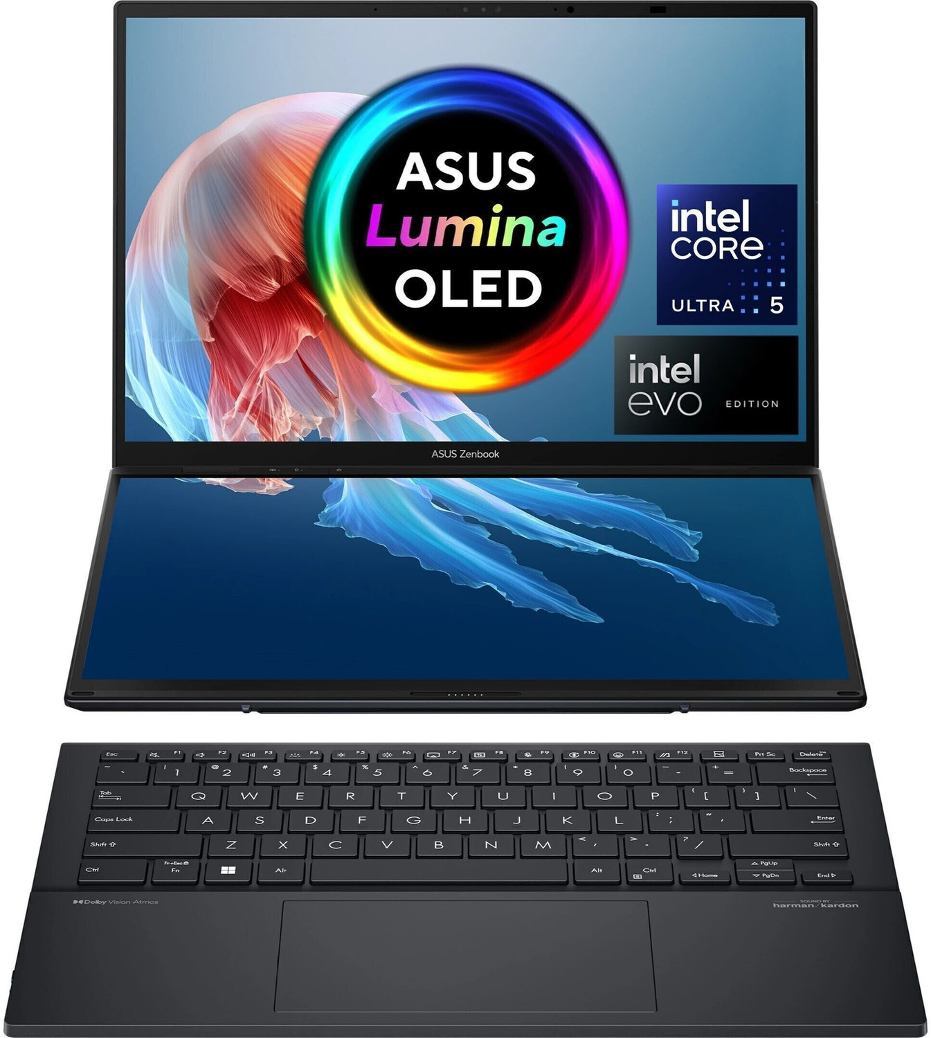Image of ASUS Intel Core Ultra 7 Processor 255H Intel Core Ultra 7 2nd Gen - (32 GB /1 TB SSD /Windows 11 Home /16 GB Graphics) UX8406CA-QL297WS Laptop