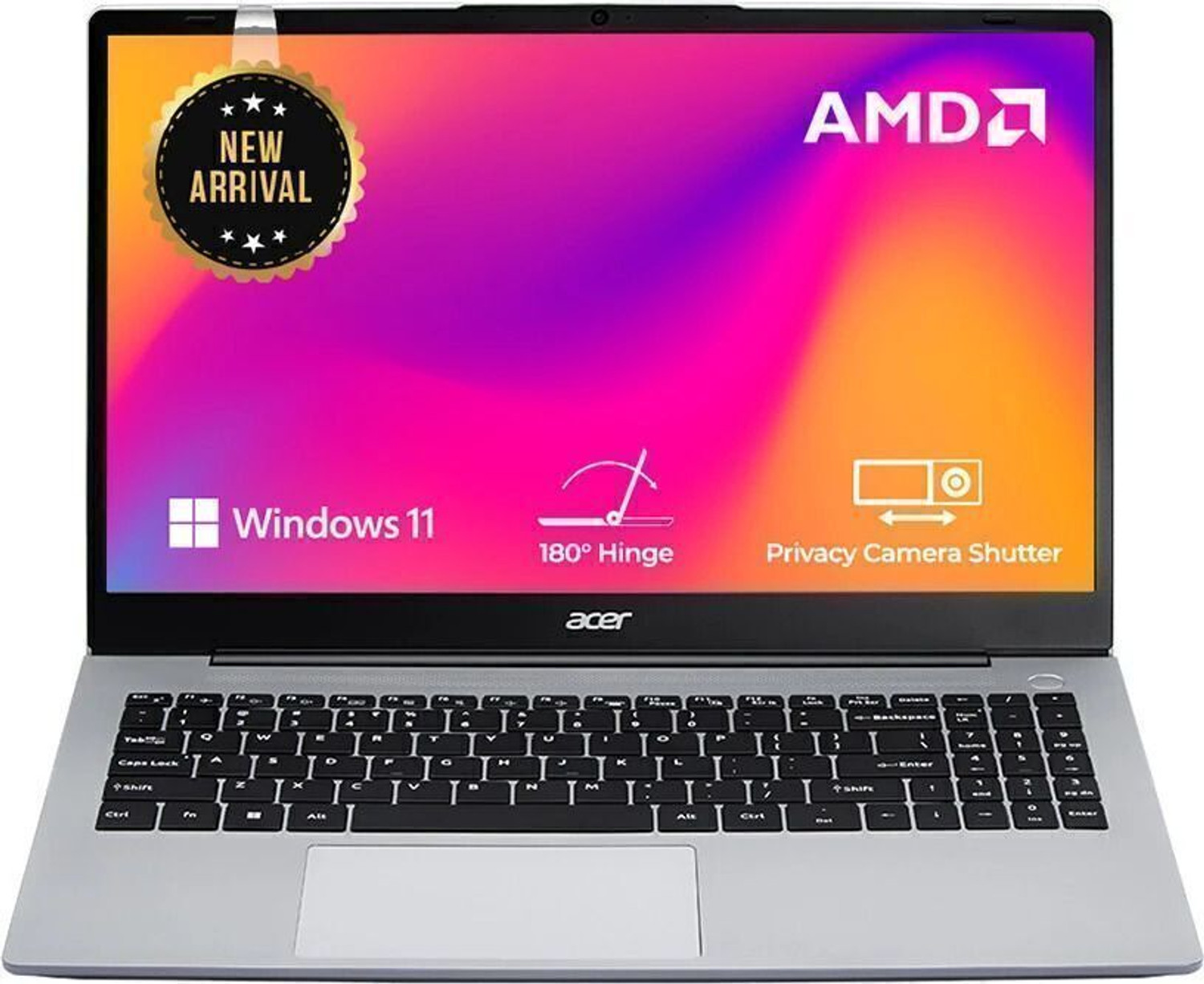 Image of Acer Aspire 3 Backlit AMD Ryzen 7 Octa Core 7730U - (16 GB /512 GB SSD /Windows 11 Home) Aspire AS15 - 42 Thin and Light Laptop
