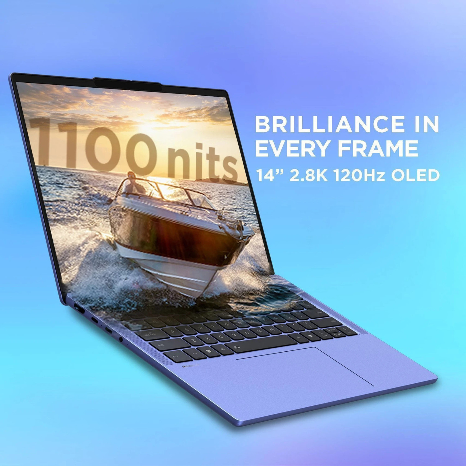 Image of MOTOROLA Motobook 60 Pro Full Metal OLED AI PC Intel Core Ultra 5 225H - (16 GB /512 GB SSD /Windows 11 Home) 83NY000DIN Thin and Light Laptop
