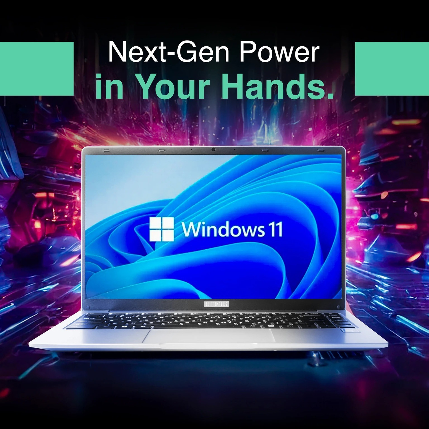 Image of Ultimus APEX BOLD N Intel Pentium Quad Core N4200 - (8 GB /256 GB SSD /Windows 11 Home) NU14U9INC54LS-CS Thin and Light Laptop