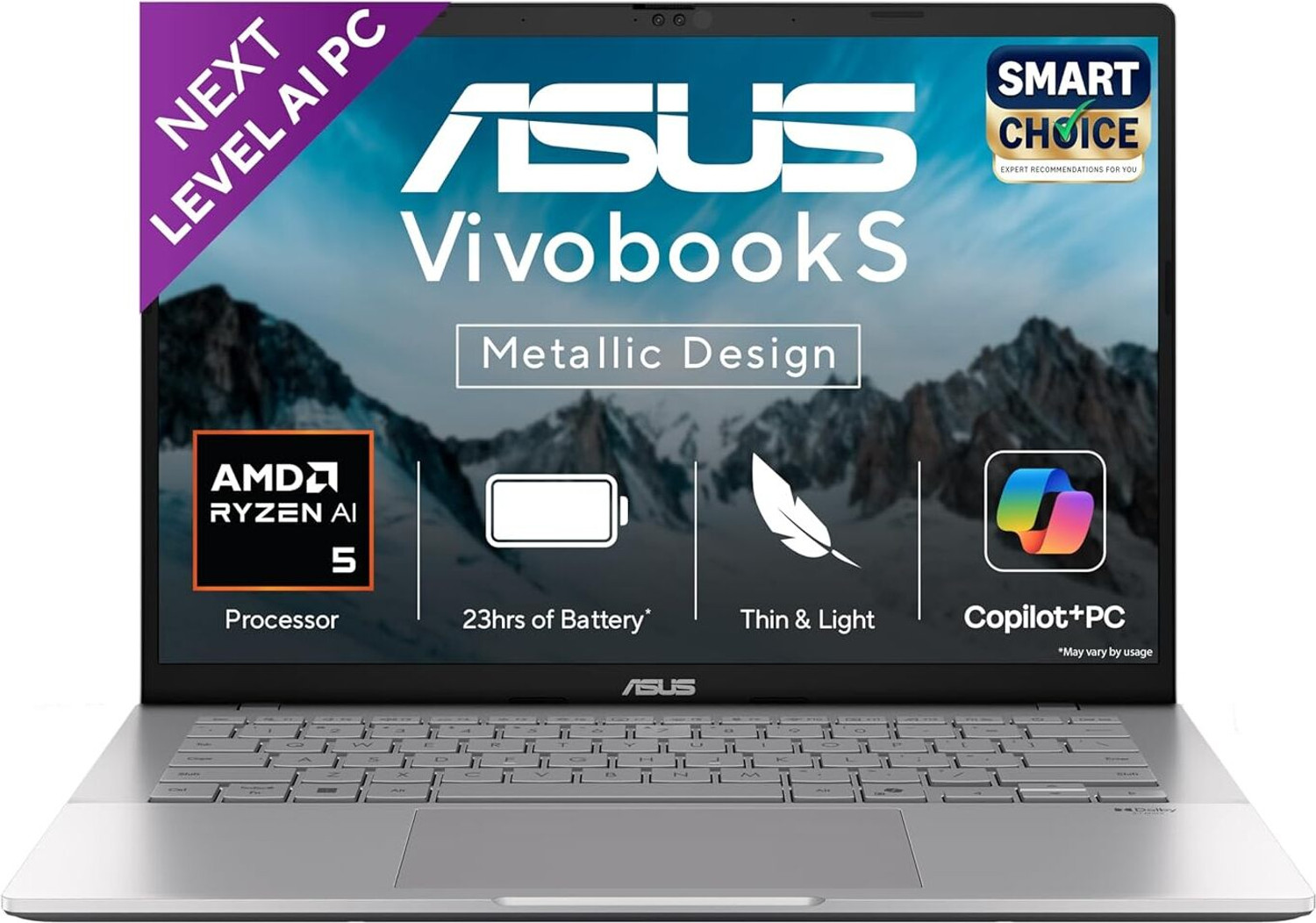 Image of ASUS AMD Ryzen 5 AMD Ryzen AI 5 330 - (16 GB /512 GB SSD /Windows 11 Home) M3407KA-SF2501WS Laptop