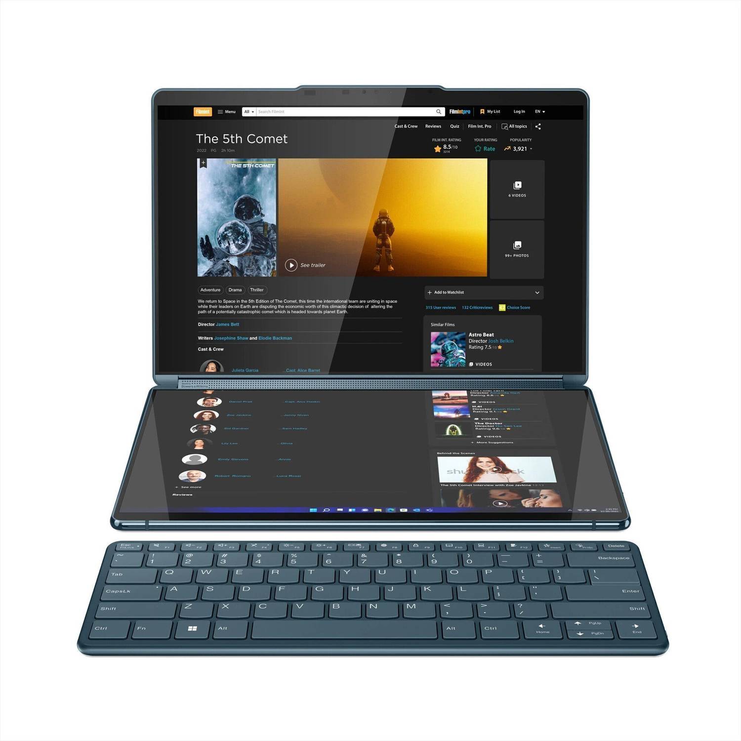Lenovo - Lenovo　YOGA BOOK with Windows Lenovo Yoga Book 9 Intel Evo with 1Yr ADP Intel Core i7 13th Gen