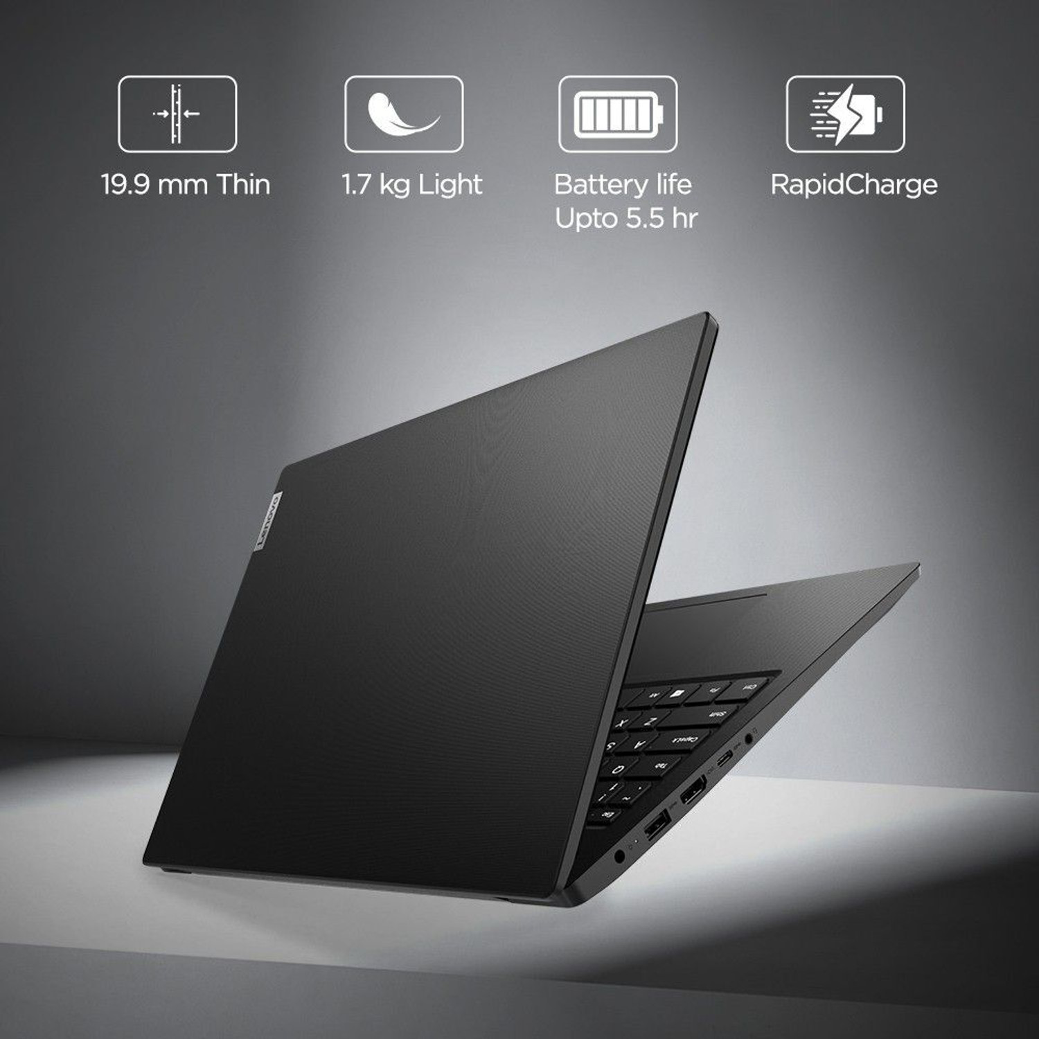 Image of Lenovo Intel Core i3 11th Gen - (4 GB /256 GB SSD /Windows 10 Home) V15 ITL G2 Thin and Light Laptop (15 inch, Black, 359.2 x 235.8 x 19.9 mm kg)
