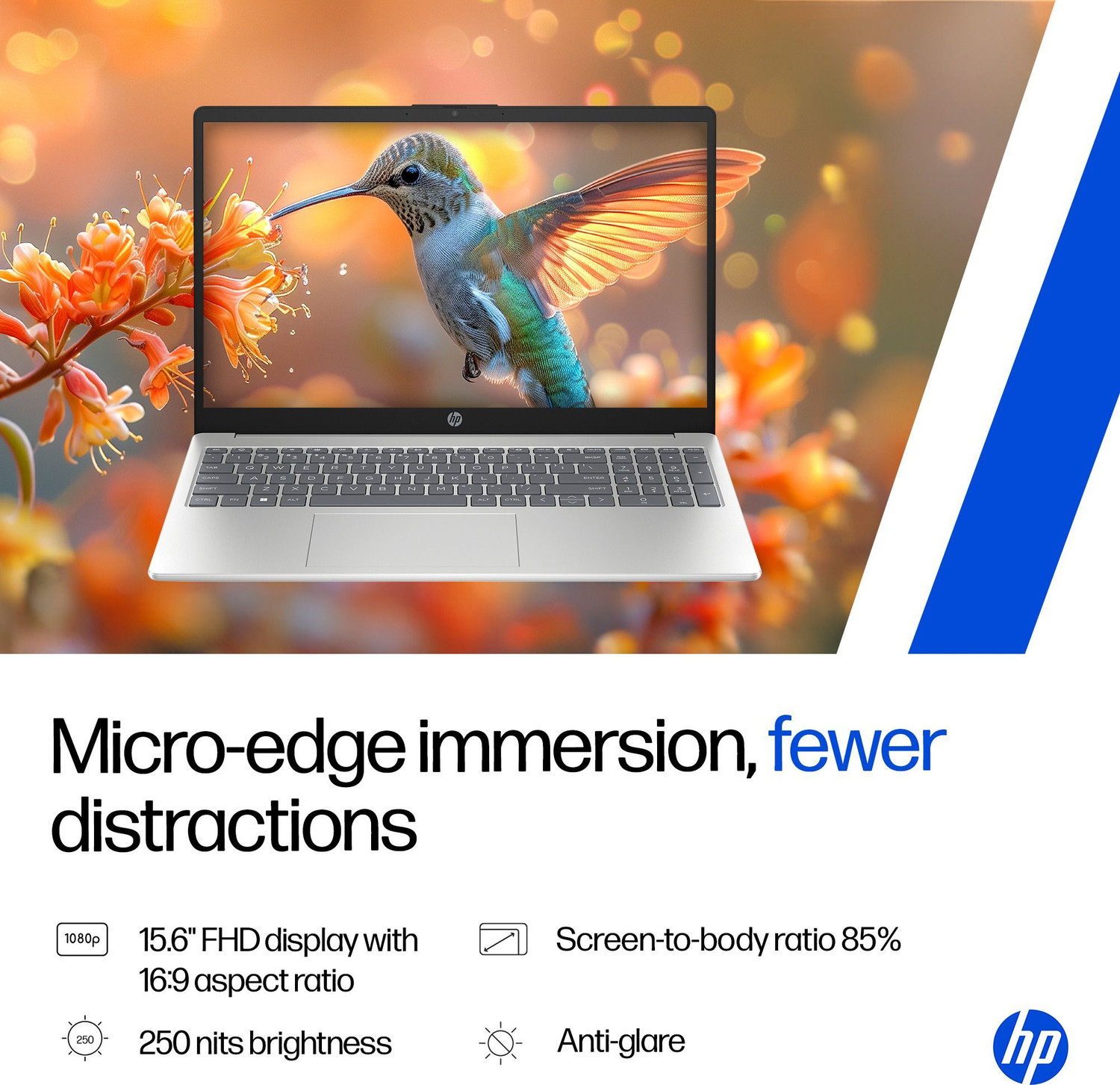 Image of HP Intel Core i7 13th Gen 13620H - (16 GB /512 GB SSD /Windows 11 Home) 15-fr0046TU Thin and Light Laptop