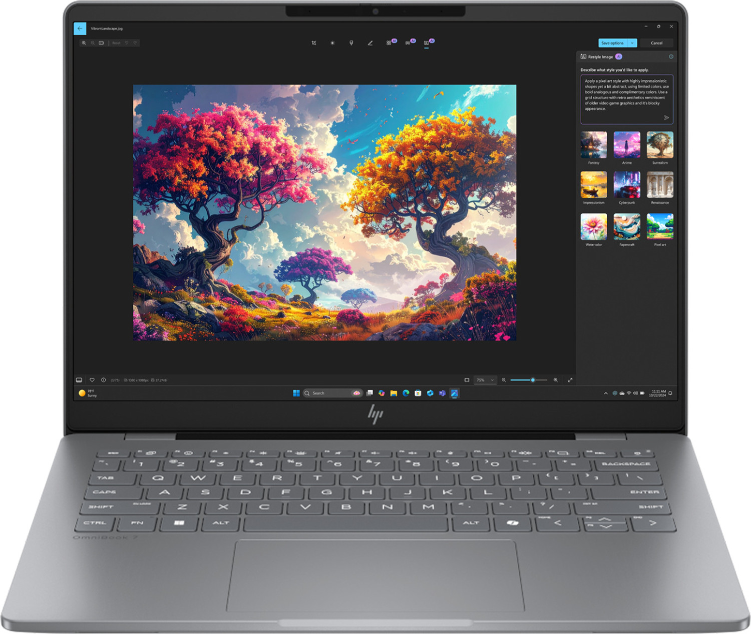 Image of HP OmniBook 7(i5 14th Gen) Intel Core 5 210H - (16 GB /512 GB SSD /Windows 11 Home) FS0789TU Laptop