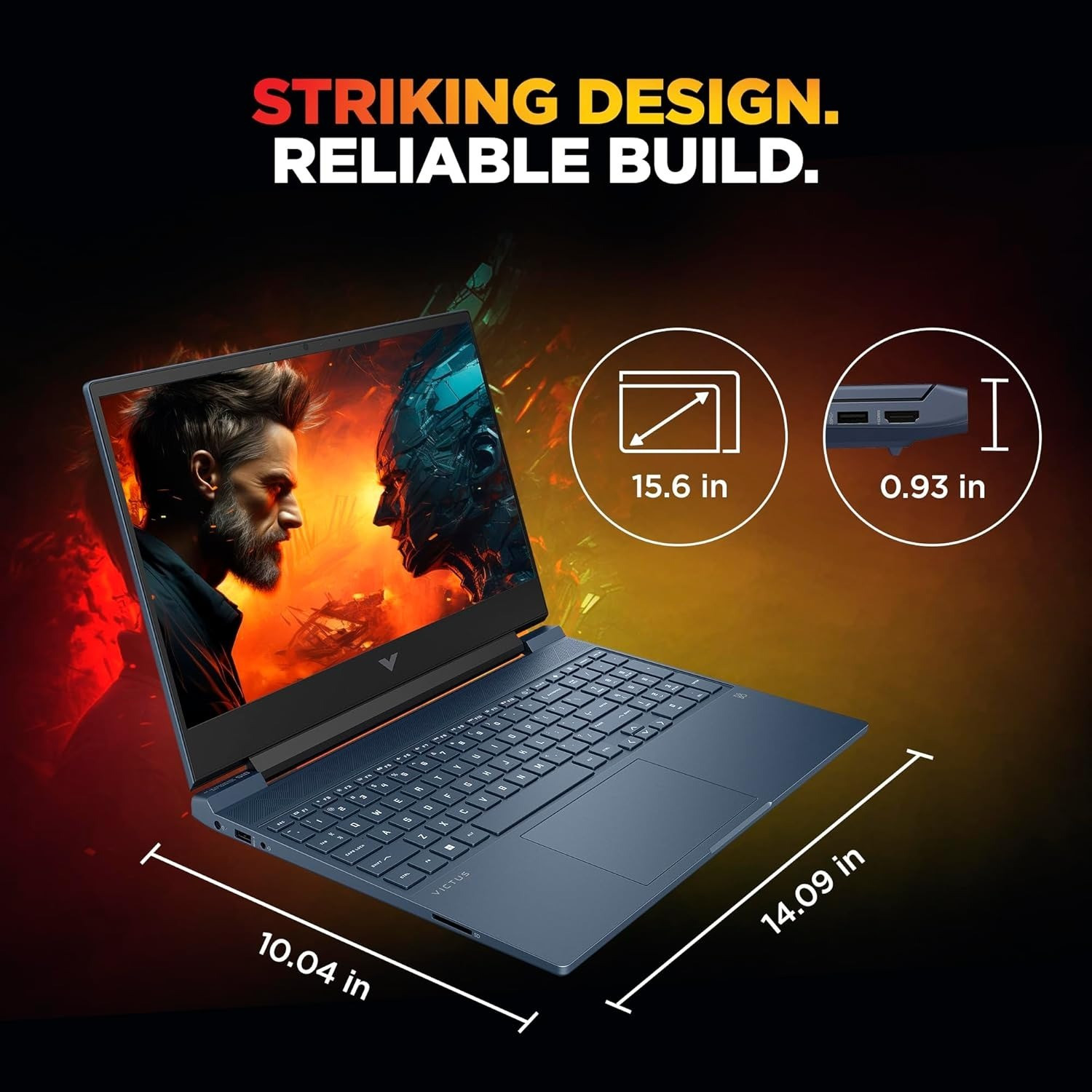 Image of HP AMD Ryzen 5 Hexa Core 8645HS - (16 GB /512 GB SSD /Windows 11 Home /6 GB Graphics /NVIDIA GeForce RTX NVIDIA GeForce RTX 3050) 15-fb3009ax Gaming Laptop