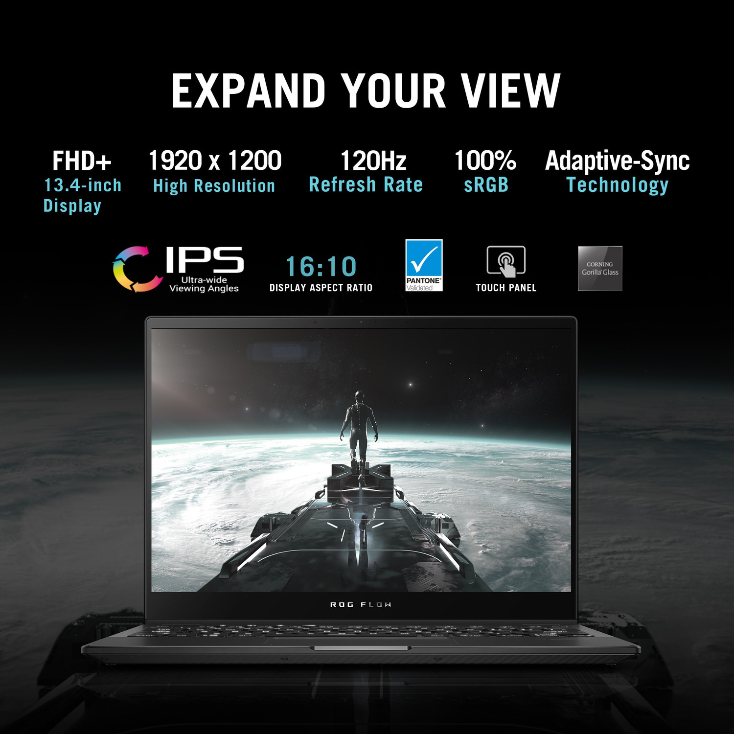 Image of ASUS ROG Flow X13 AMD Ryzen 9 Octa Core 6900HS - (32 GB /1 TB SSD /Windows 11 Home /4 GB Graphics /AMD Radeon 3050 Ti /120 Hz) GV301RE-LJ156WS 2 in 1 Gaming Laptop