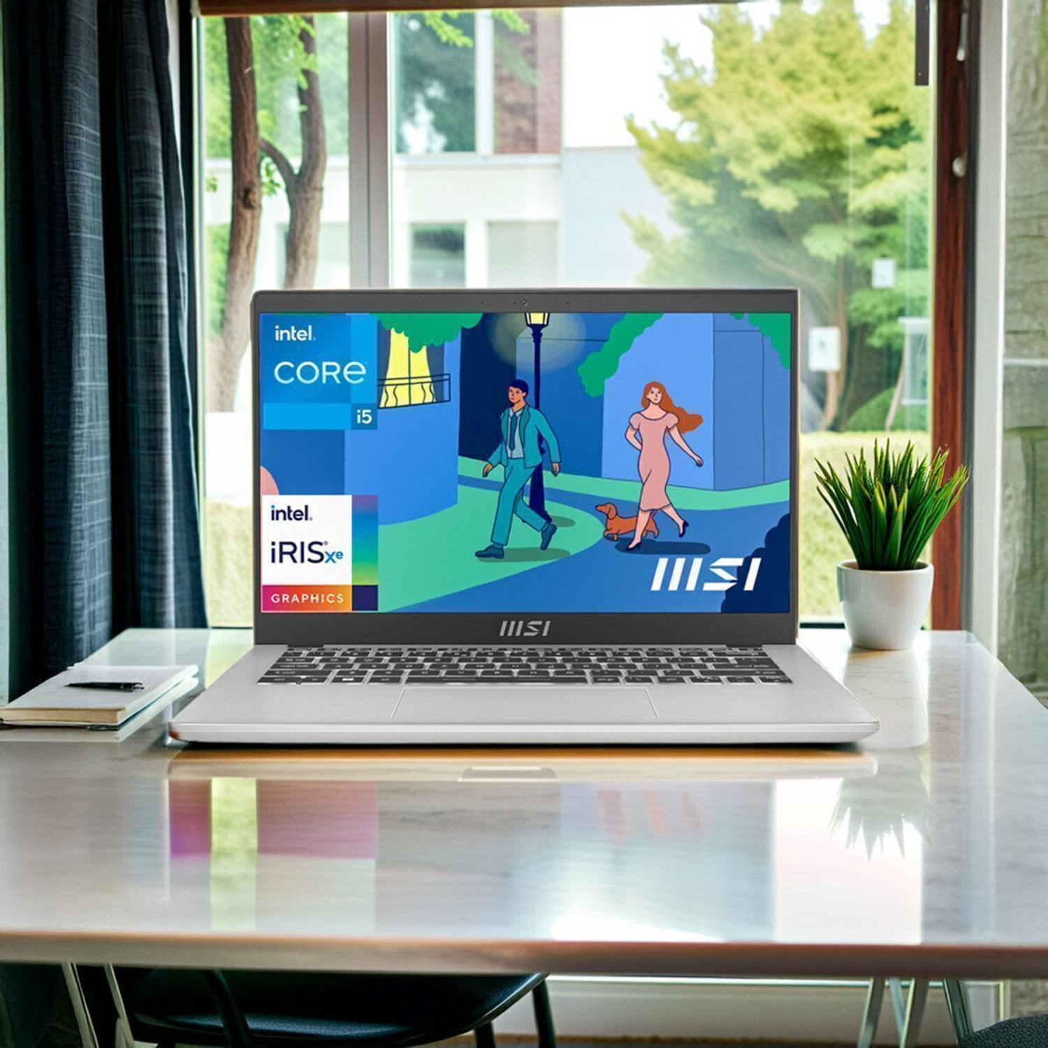 Image of MSI Modern 14 Intel Core i5 12th Gen 1235U - (8 GB /512 GB SSD /Windows 11 Home) Modern 14 C12M-440IN / Modern 14 C12MO-1021IN Thin and Light Laptop
