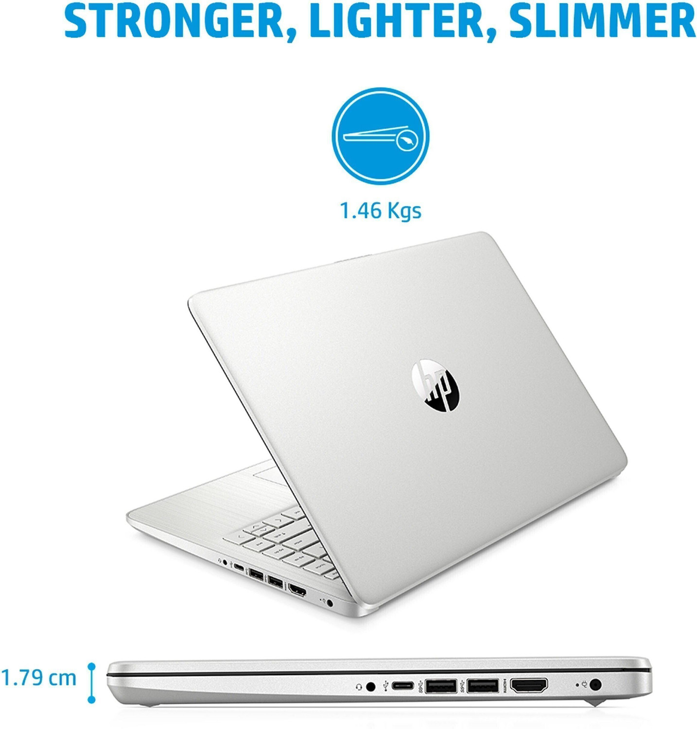 Image of HP 14s Intel Core i3 11th Gen - (8 GB /512 GB SSD /Windows 11 Home) 14s-dq2606tu Thin and Light Laptop