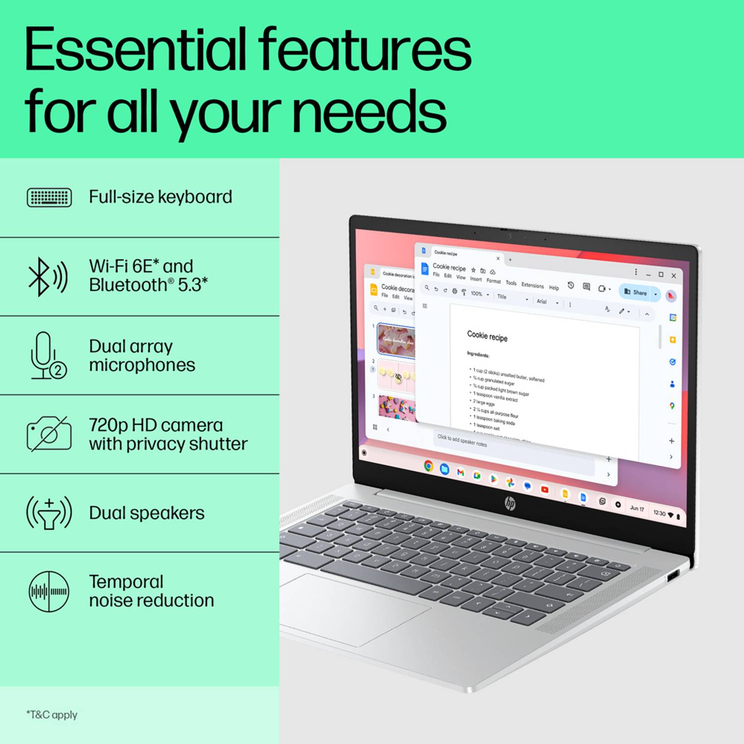 HP Intel Core N N100 - (4 GB/64 GB EMMC Storage/Chrome OS) 14a